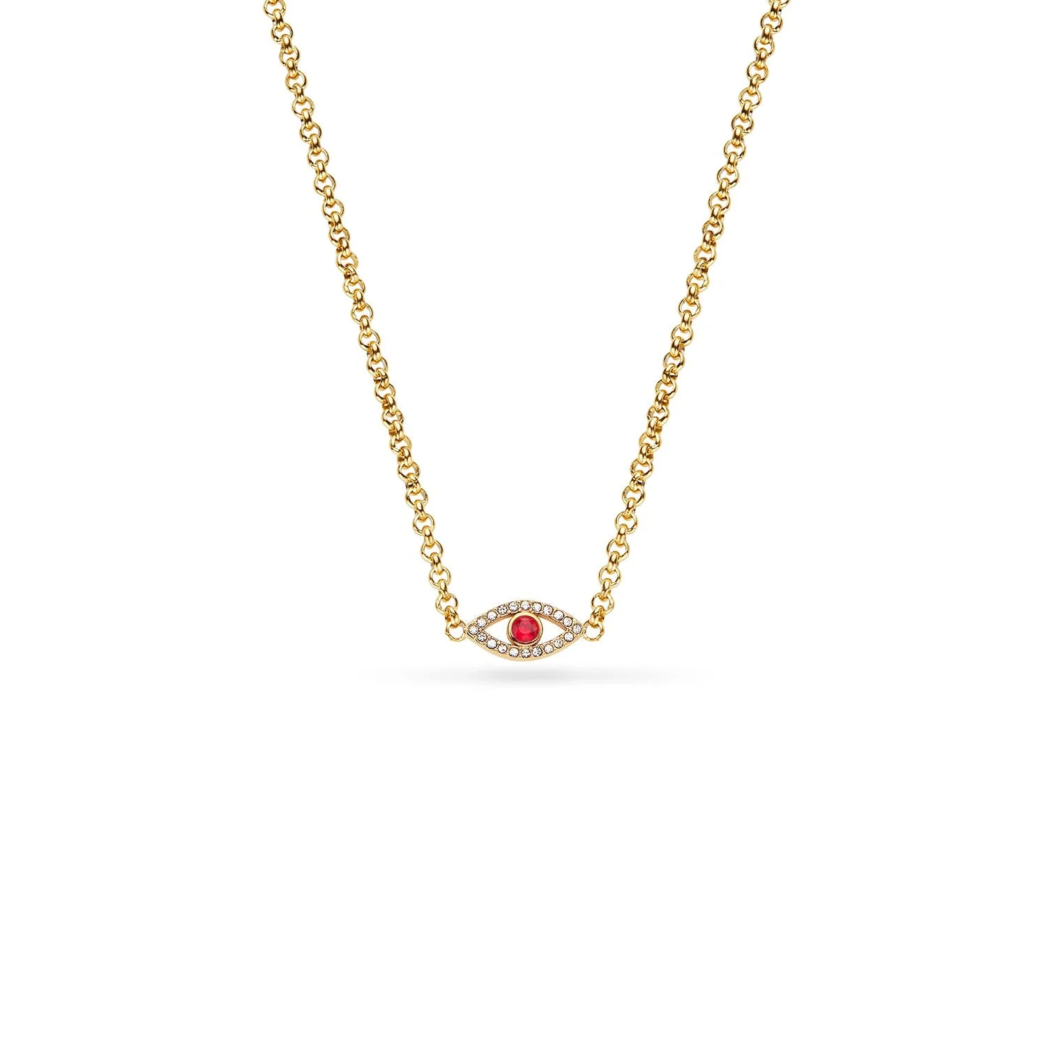 Custom Evil Eye Necklace (Gold)
