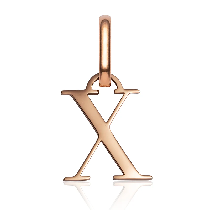 Letter Pendant (Rose Gold)