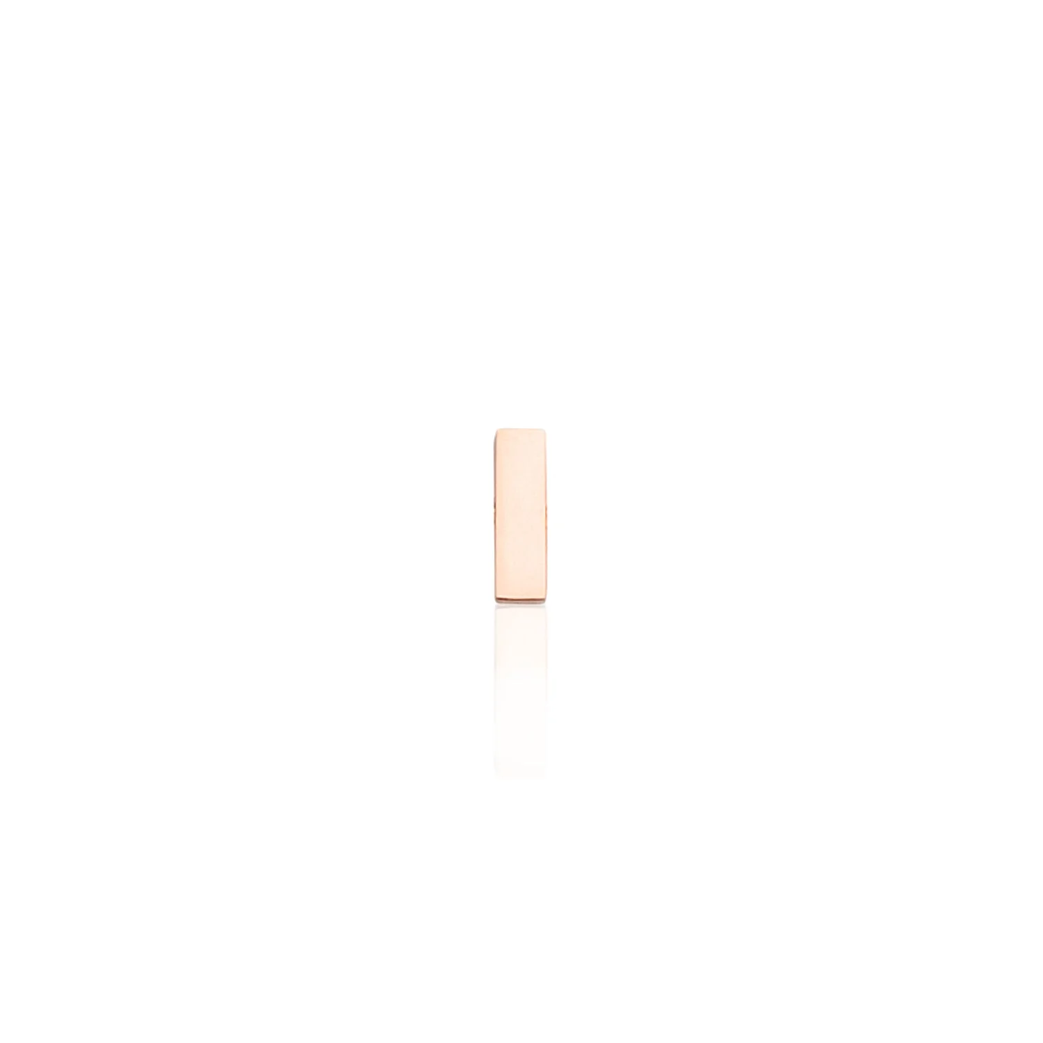 Mini Letter Sphere Chain Necklace (Rose Gold)
