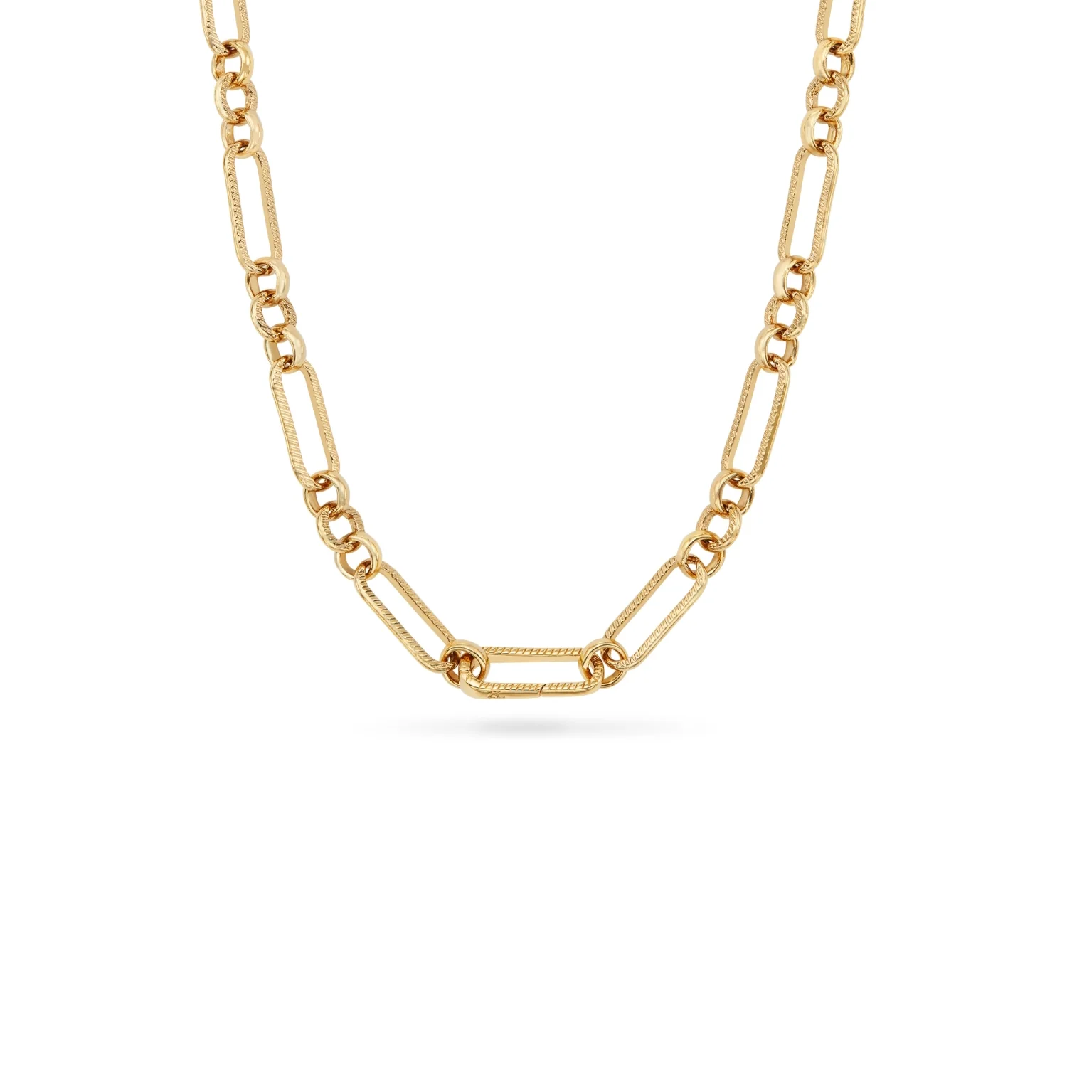 Figaro Chain Necklace (Gold)