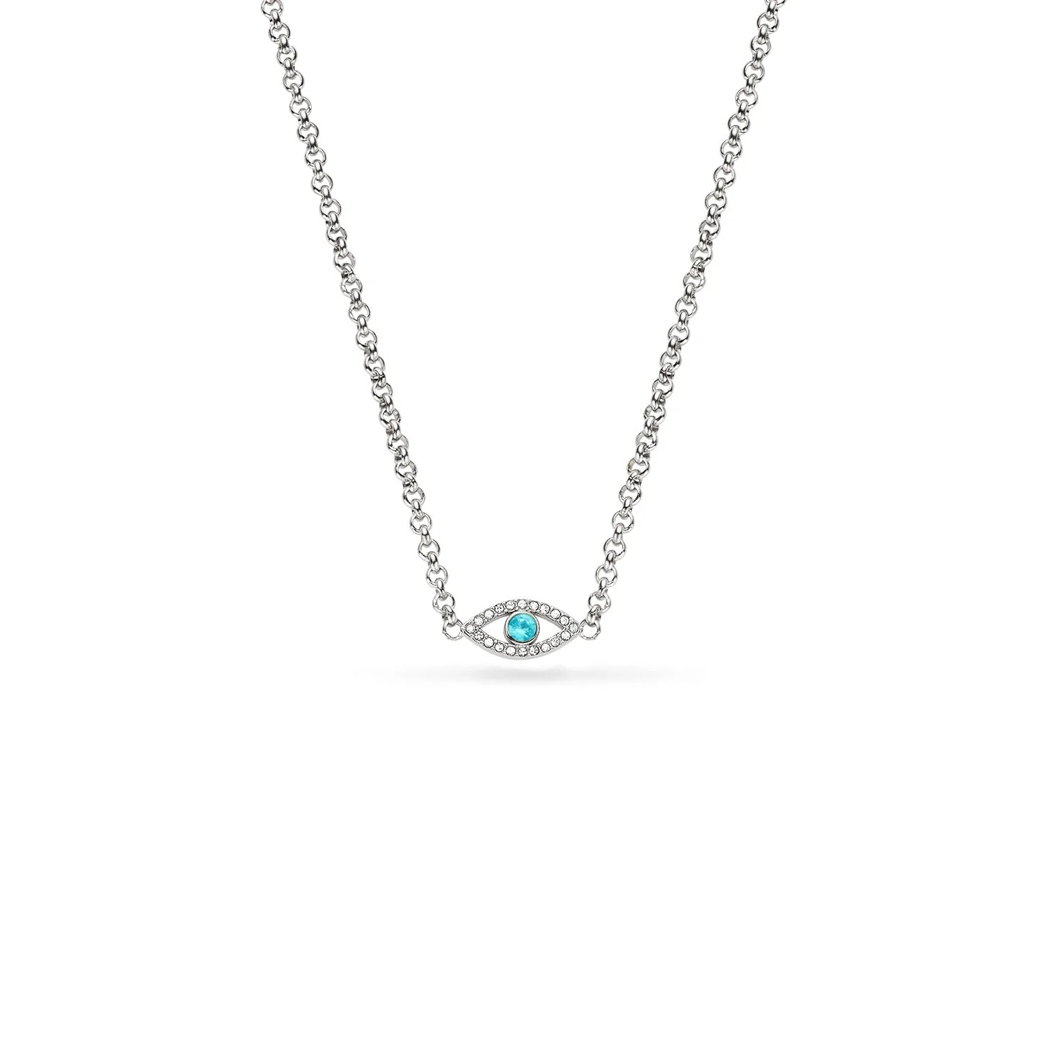 Custom Evil Eye Necklace (Silver)