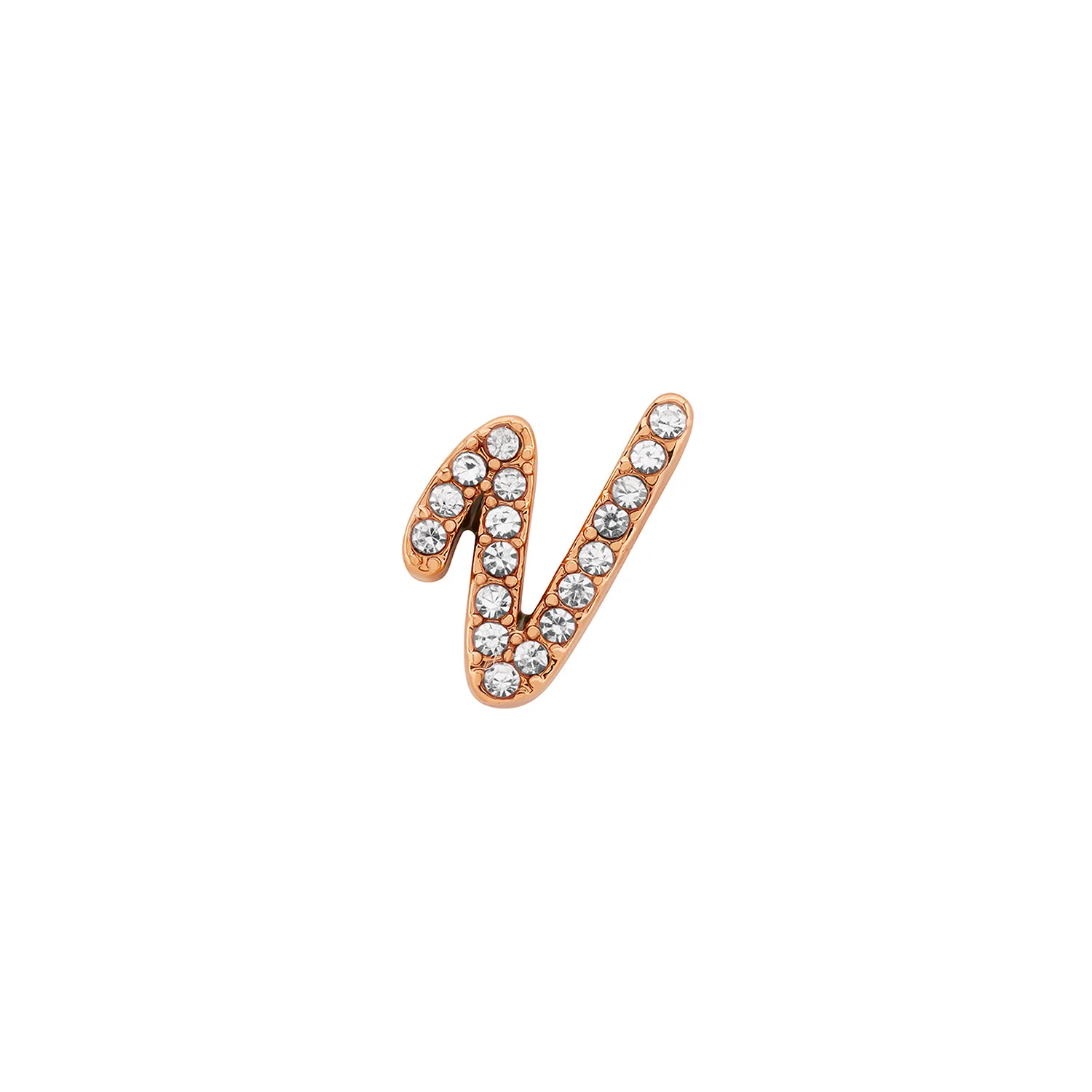Made Mine Charms - Pavé Script Initial Charms (Rose Gold)