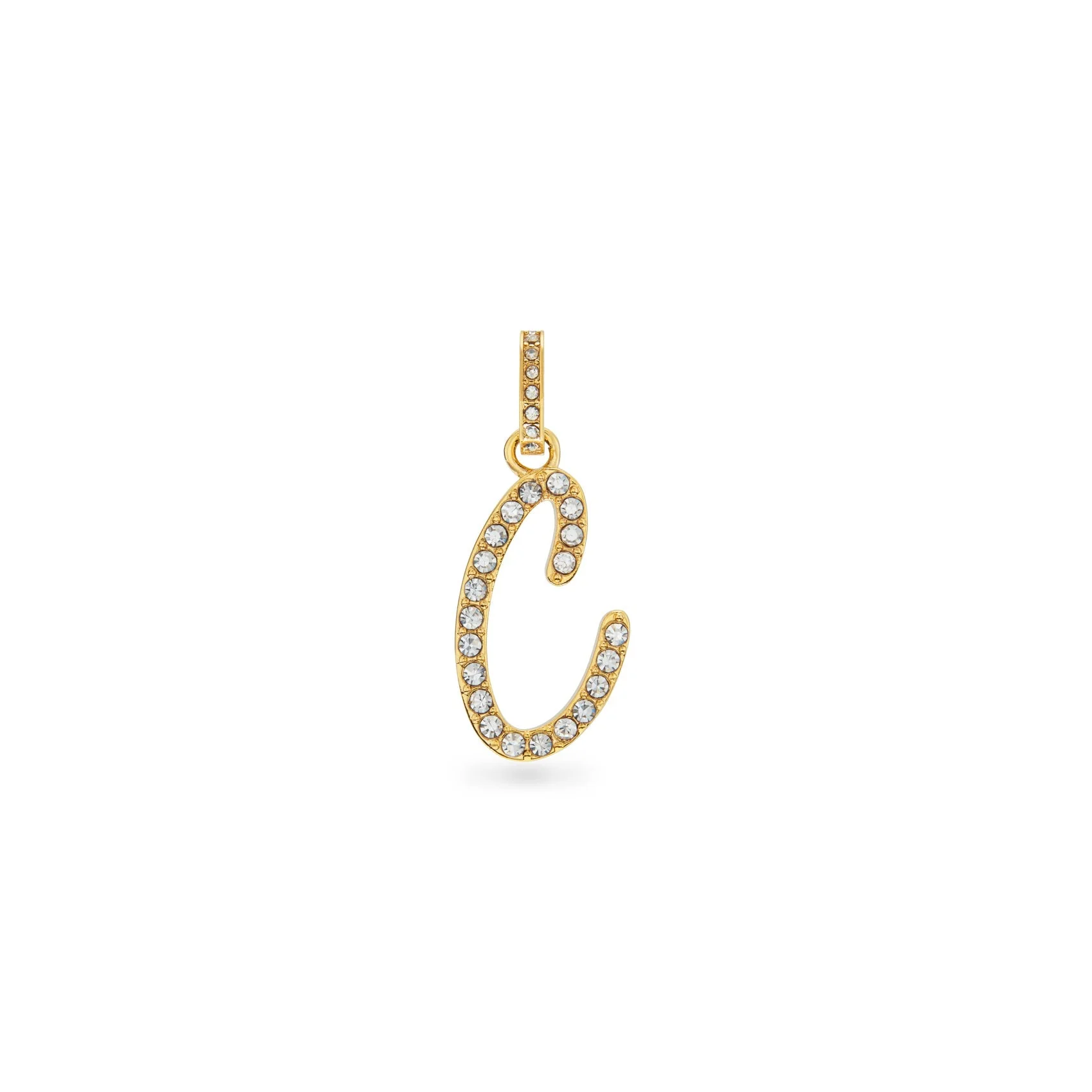 Pavé Initial Pendant (Gold)