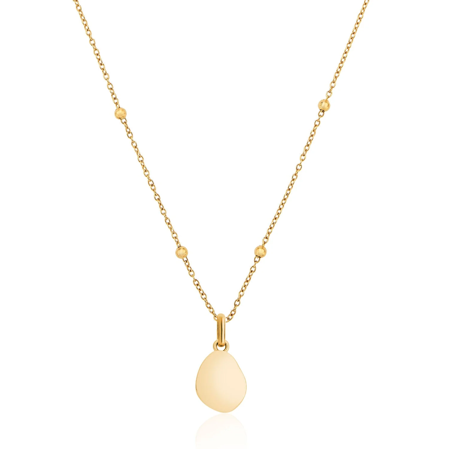 Jade Stone Necklace (Gold)