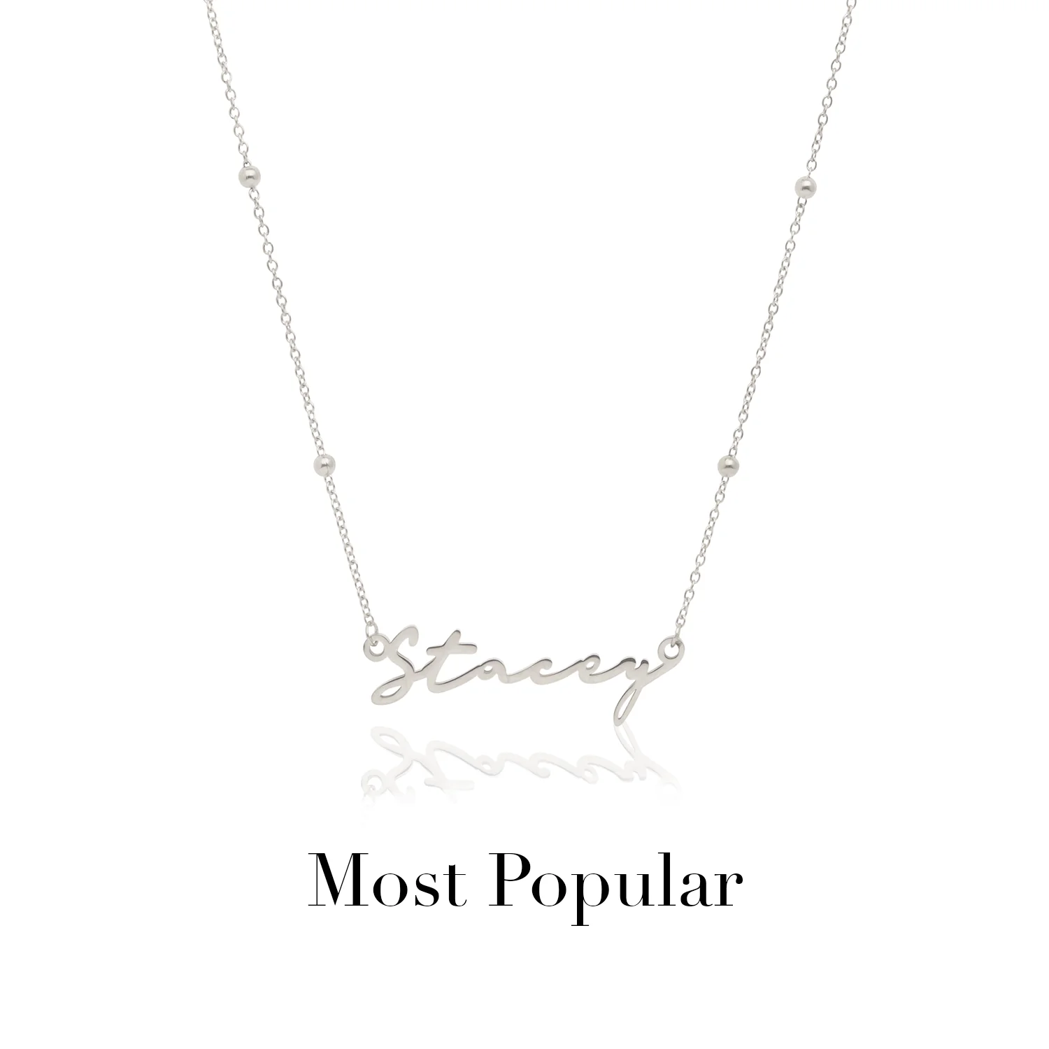 Signature Name Necklace (Silver)