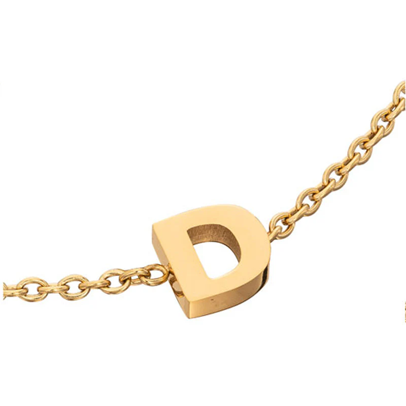Mini Heart Birthstone & Initial Bracelet Bundle (Gold)