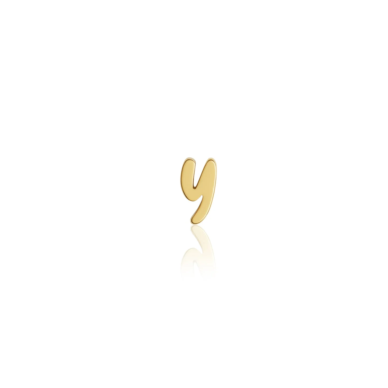 Fixed Charm - Handwritten Initial Charm (Gold)