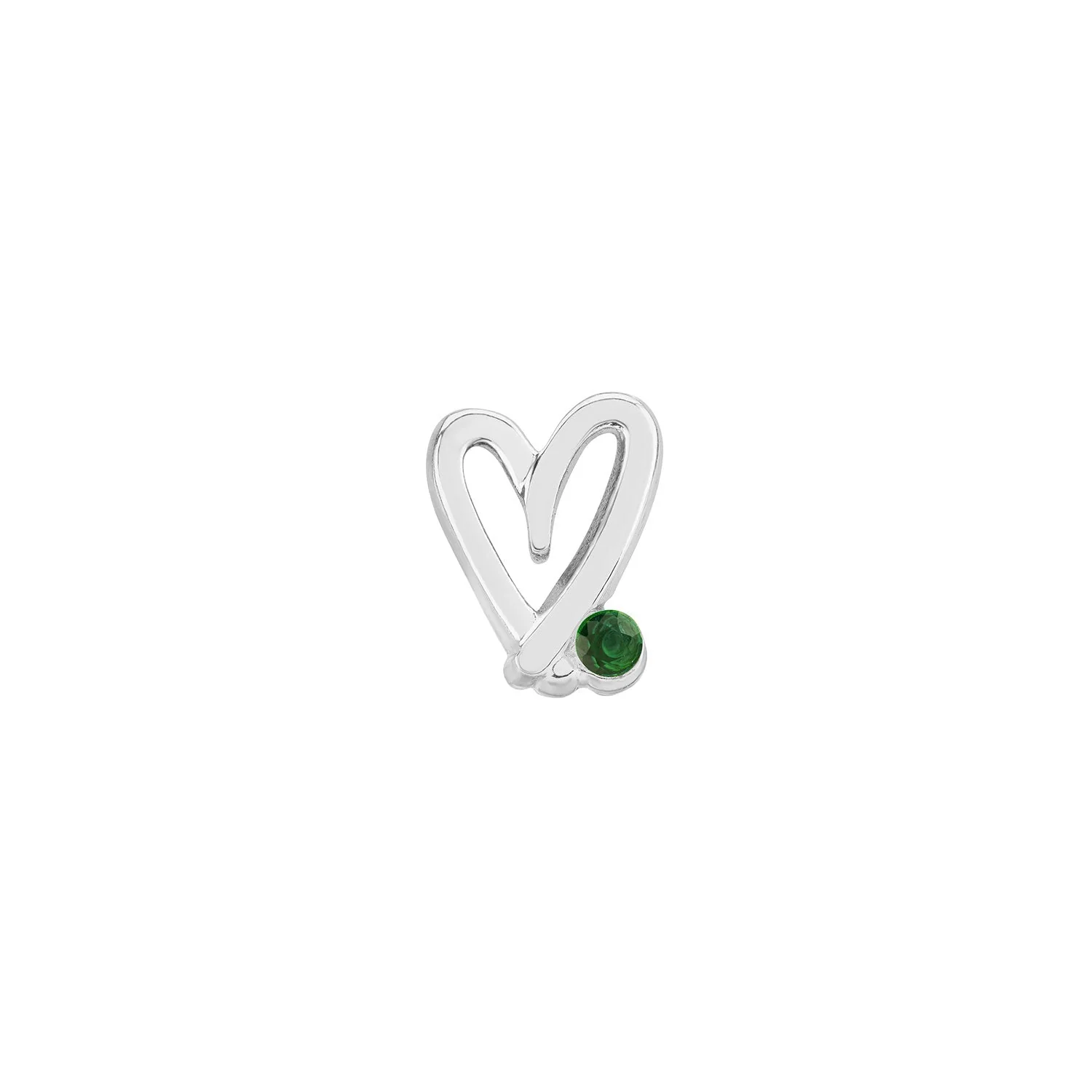Stacey's Stories Doodle Heart Crystal Ring (Silver)