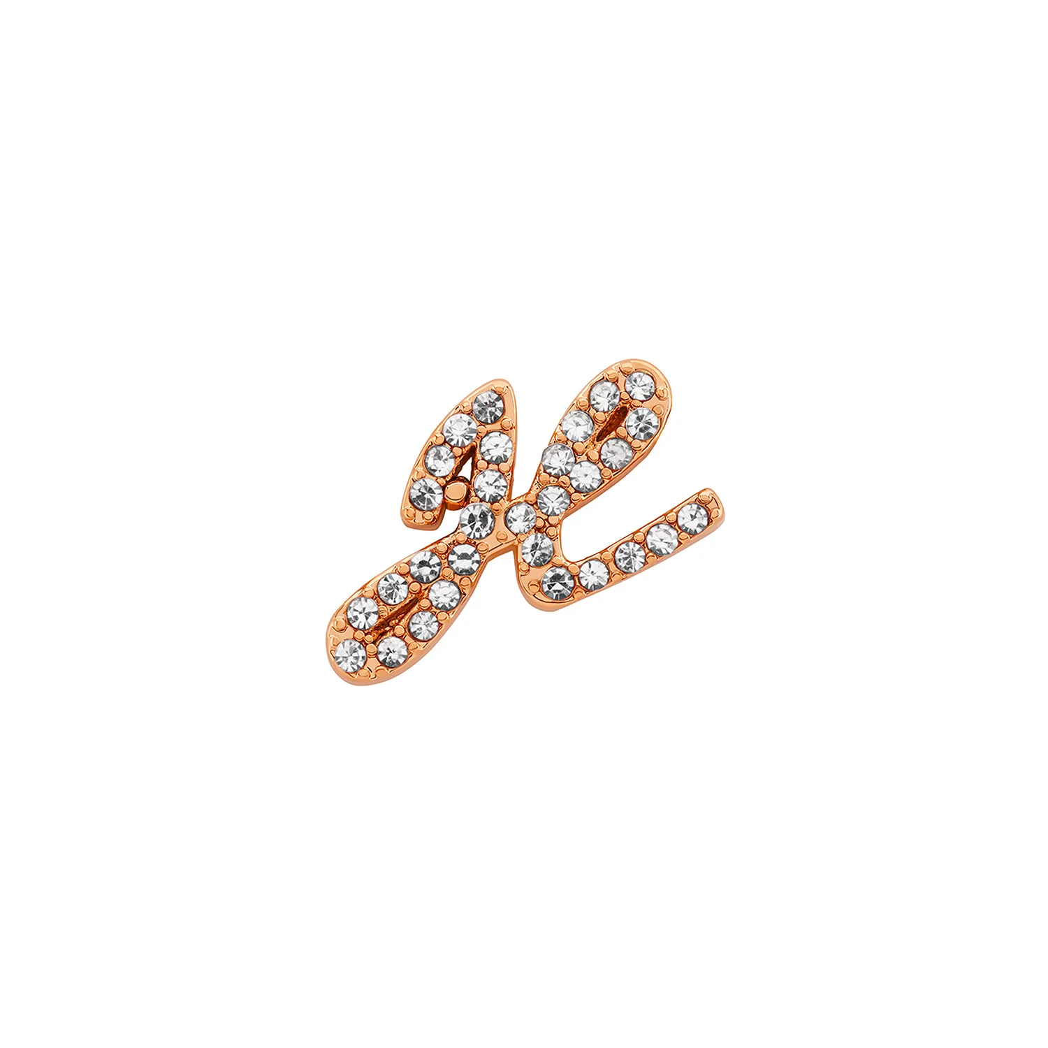 Made Mine Charms - Pavé Script Initial Charms (Rose Gold)
