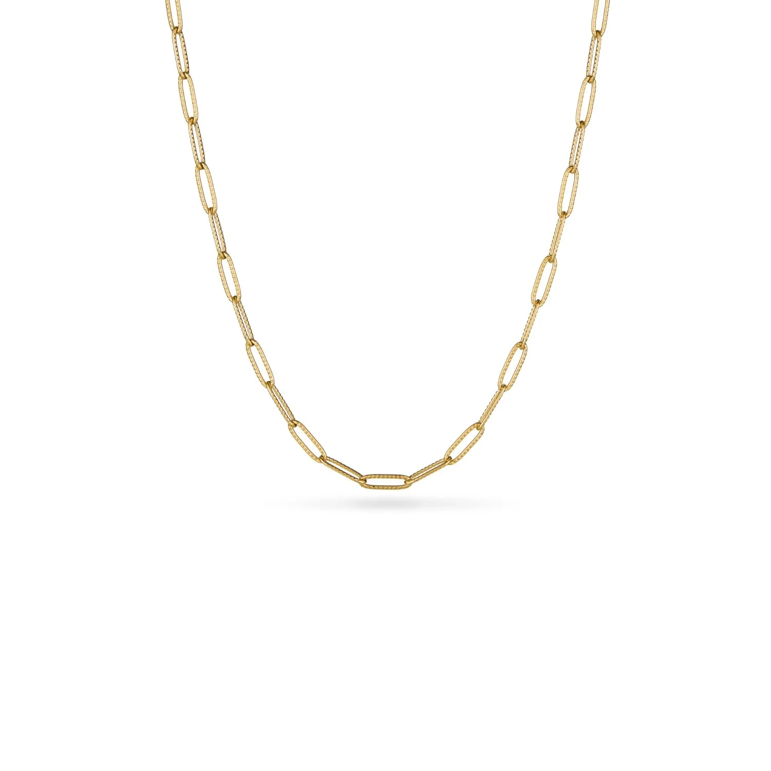 White Quartz Heart Necklace (Gold)