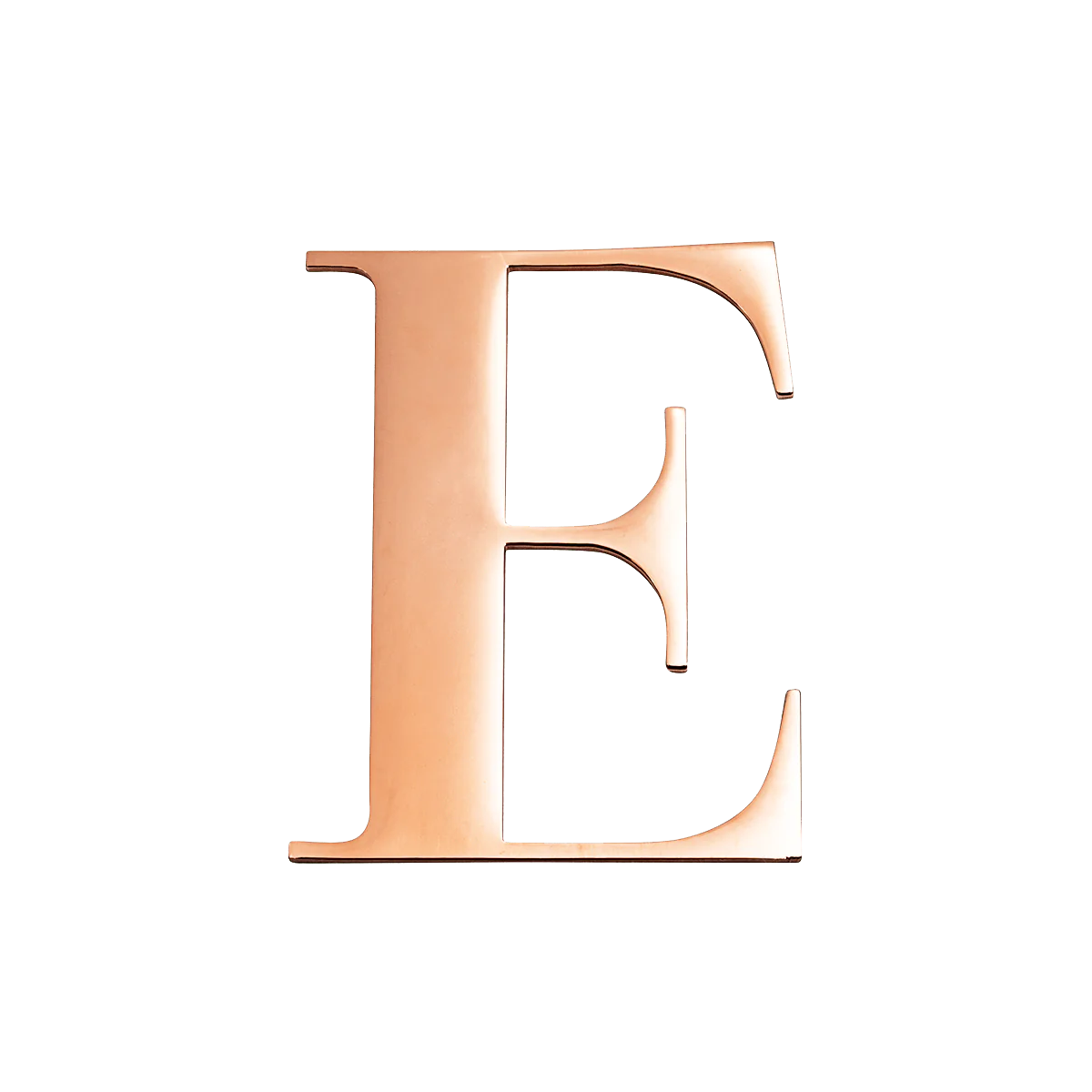 Metal Letter Key Ring (Rose Gold)