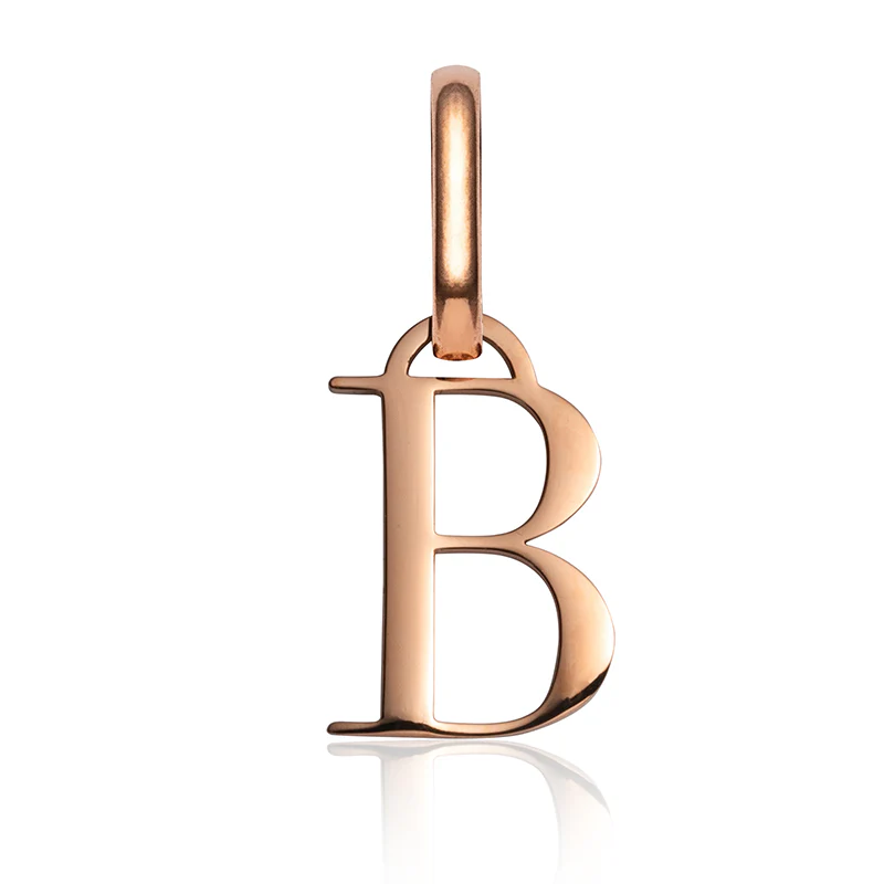Letter Pendant (Rose Gold)