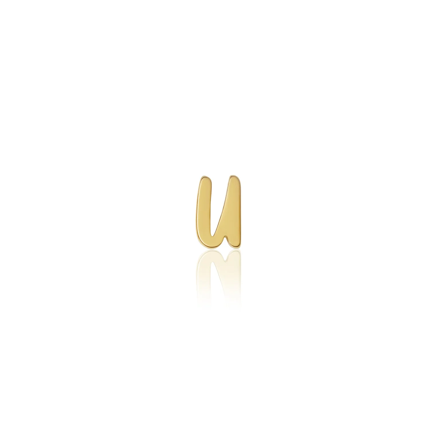 Fixed Charm - Handwritten Initial Charm (Gold)