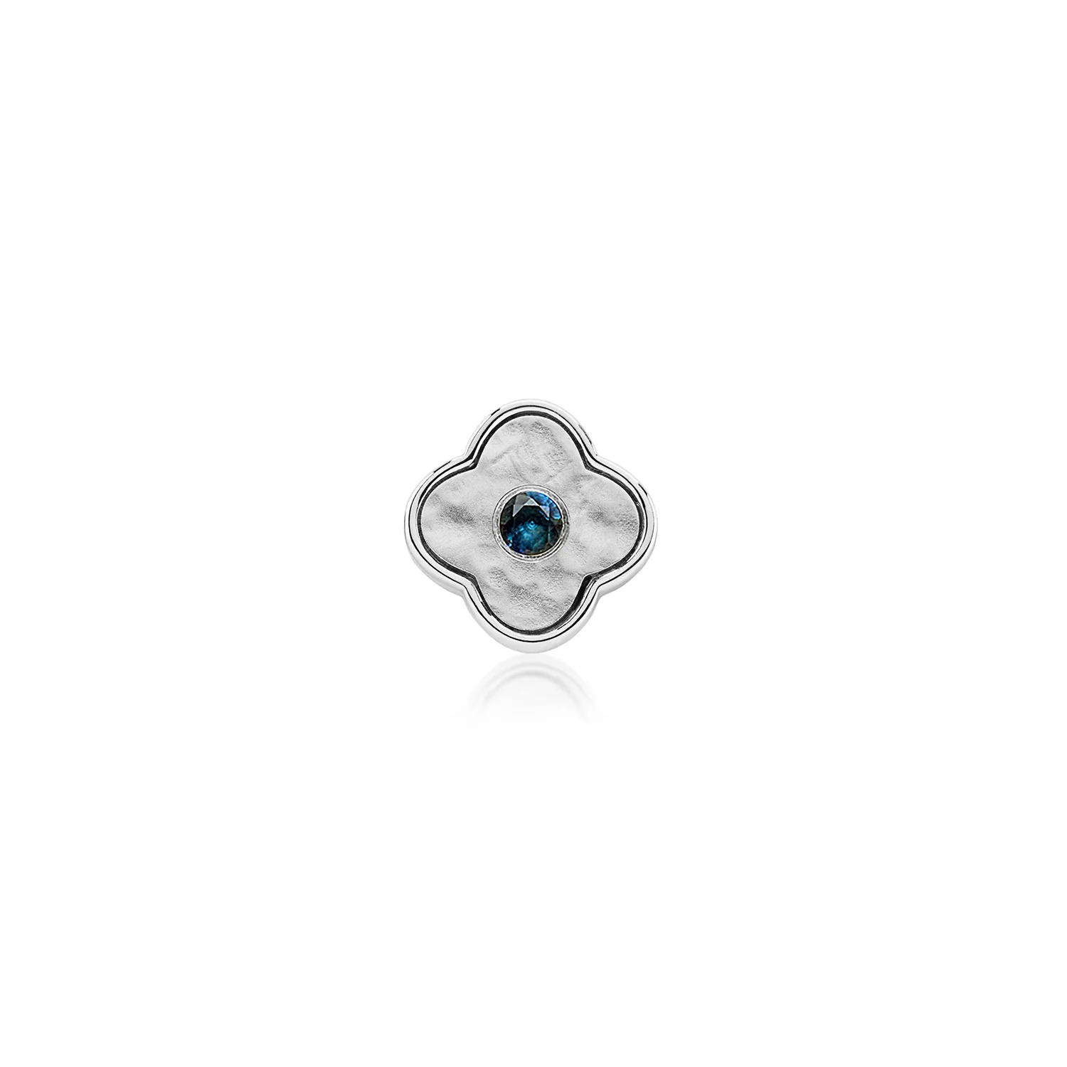 Molten Clover Charms (Silver) - Birthstones