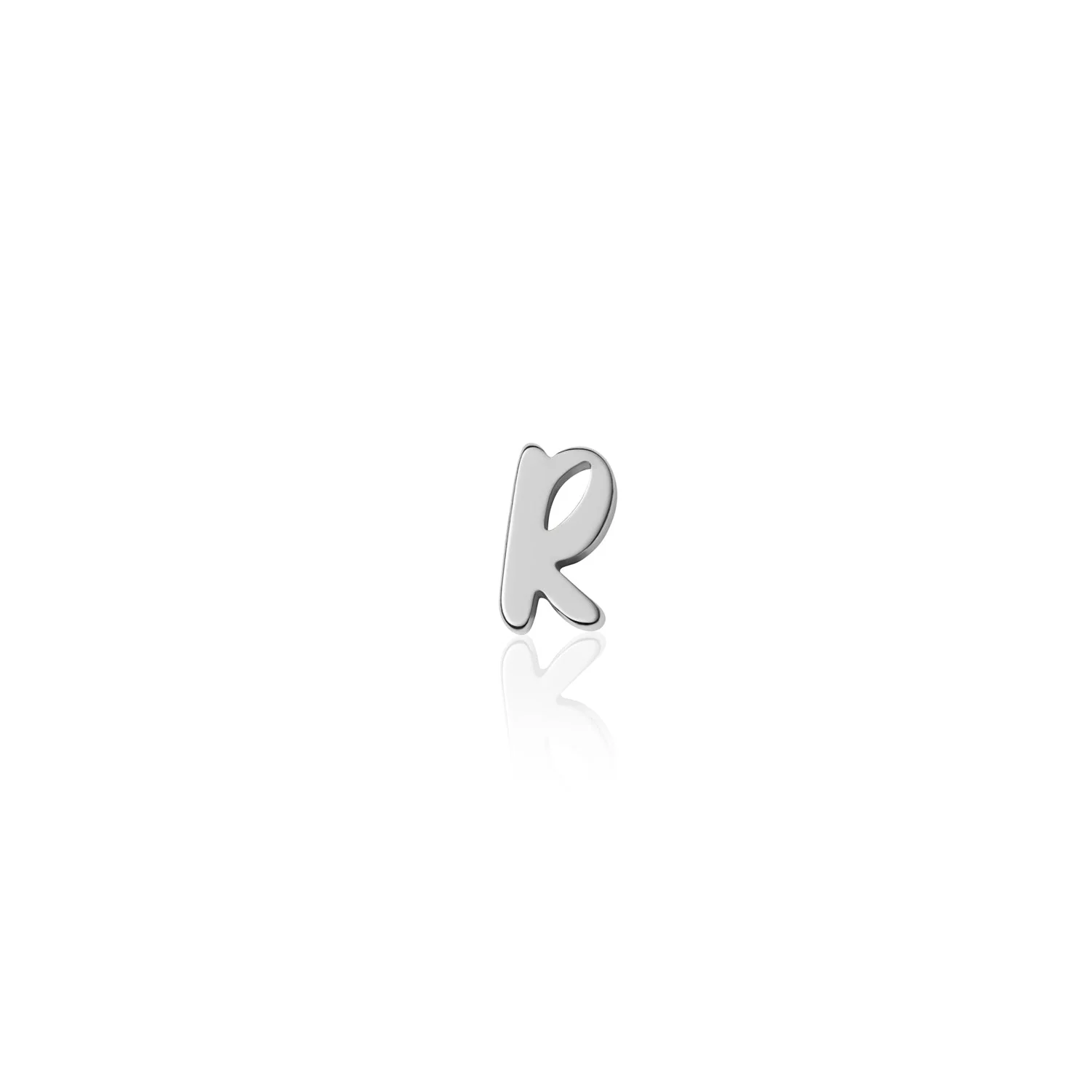 Fixed Charm - Handwritten Initial Charm (Silver)