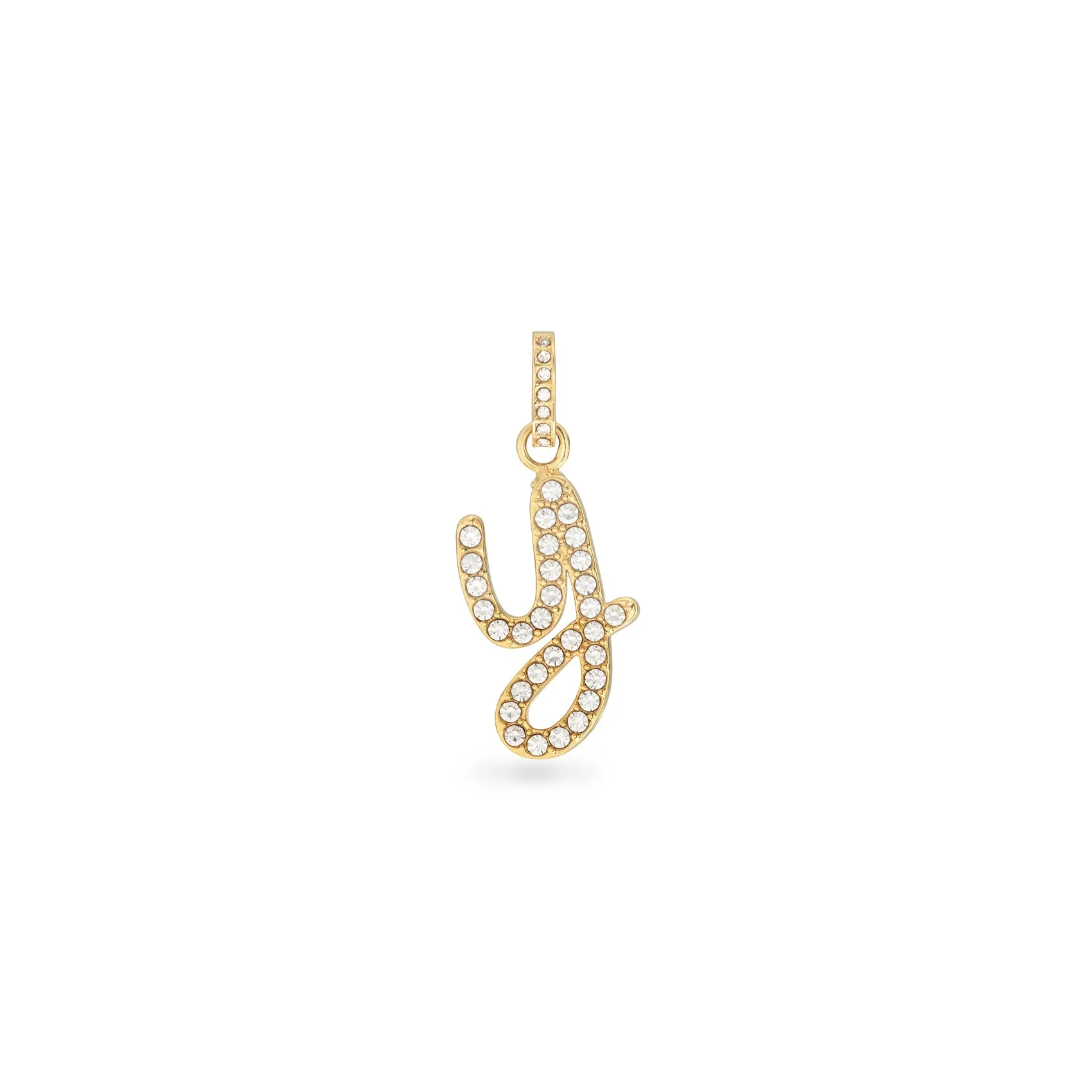 Pavé Initial Pendant (Gold)