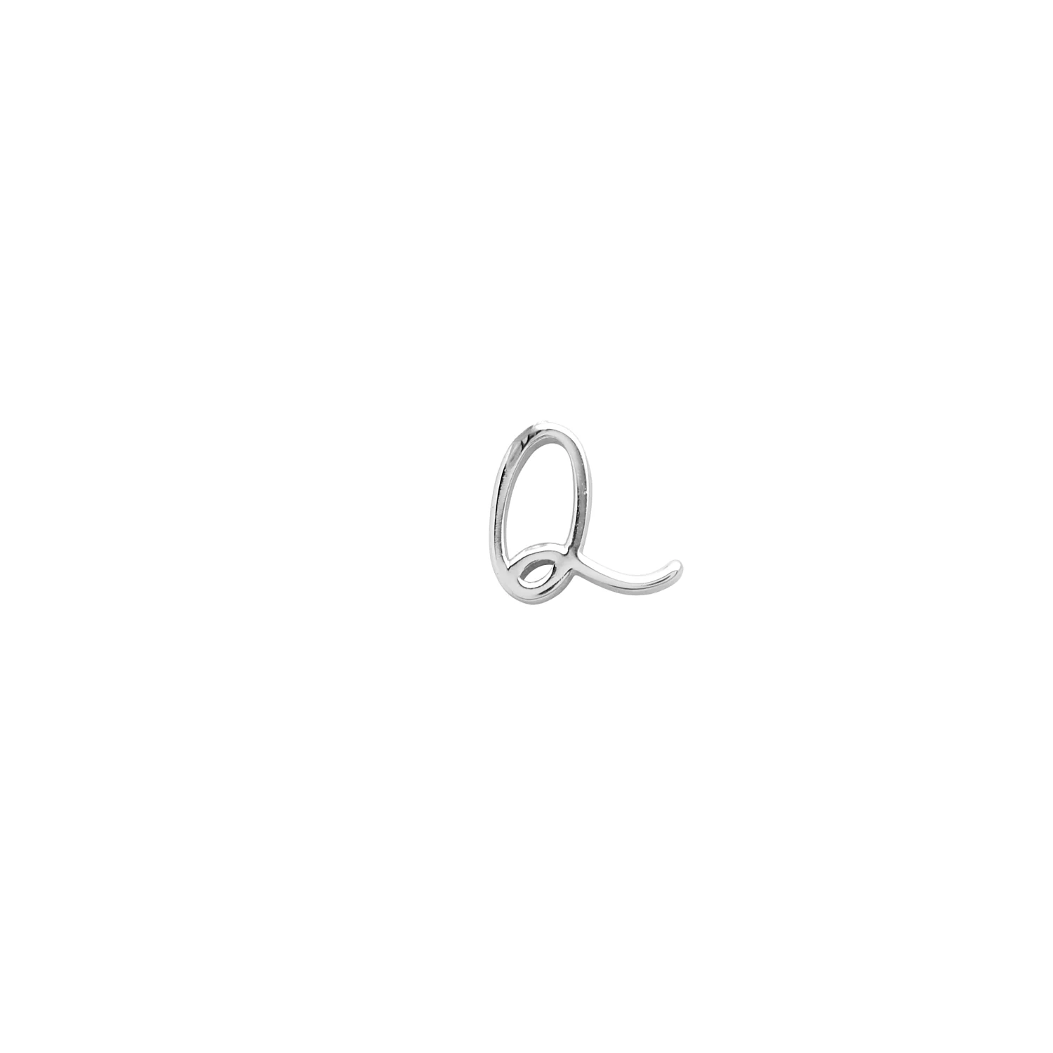 Stacey's Stories Script Initial Pendant (Silver)