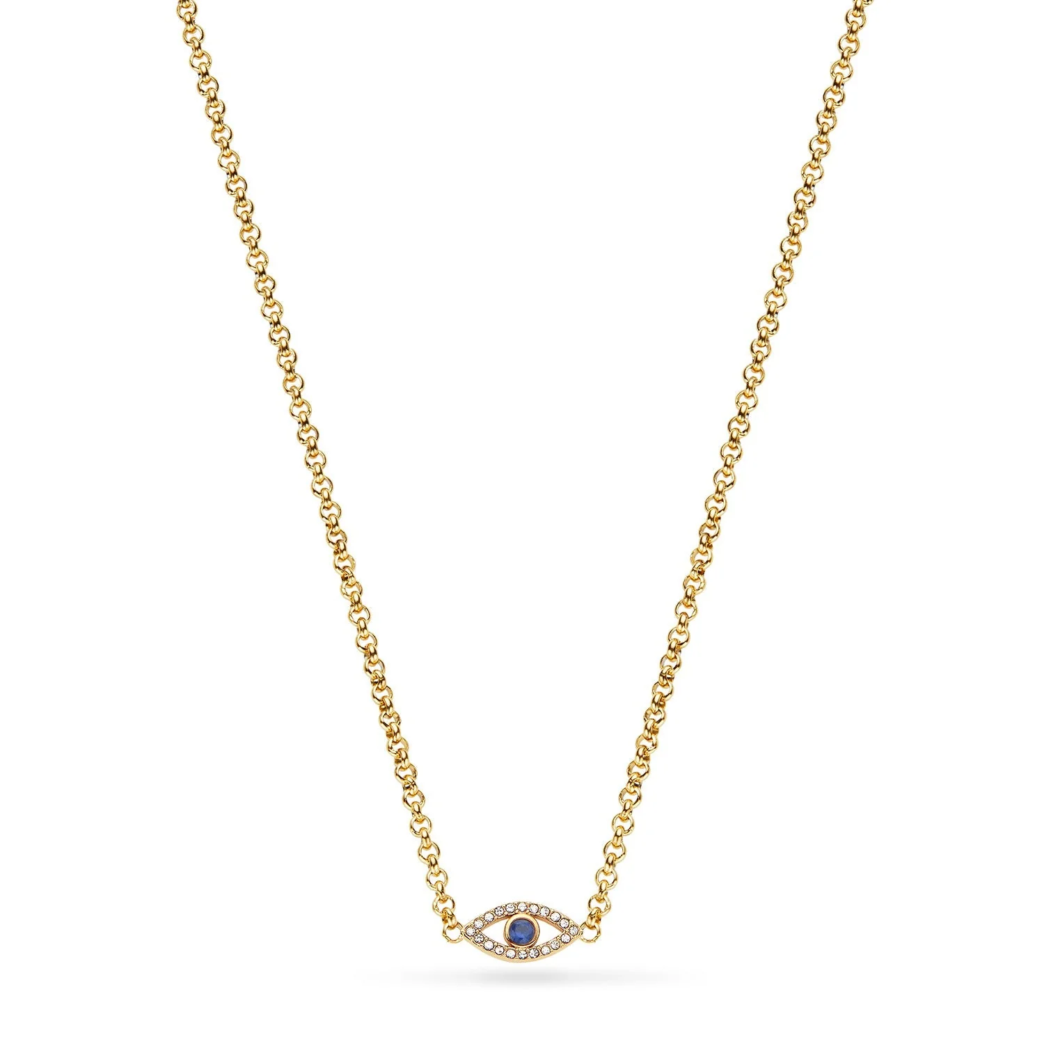 Custom Evil Eye Necklace (Gold)