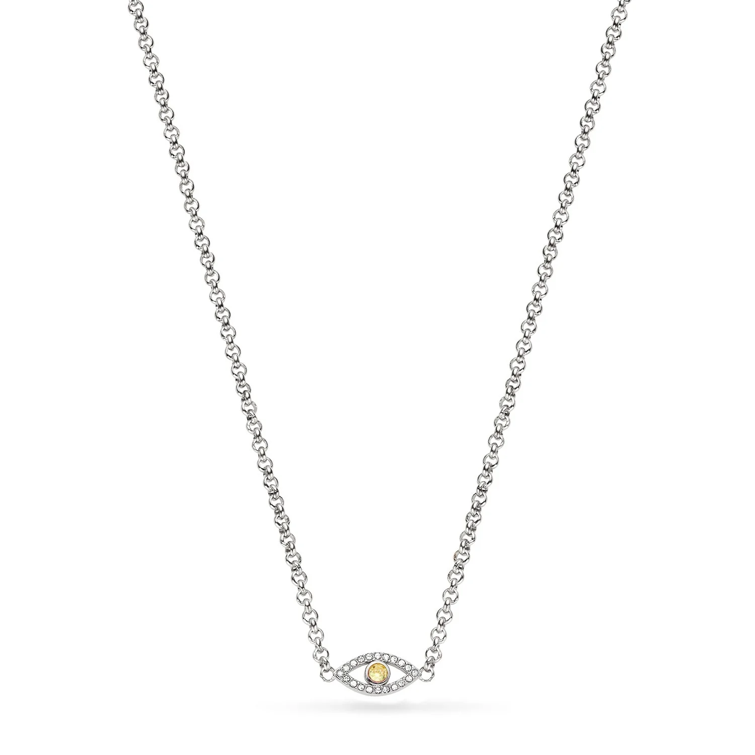 Custom Evil Eye Necklace (Silver)