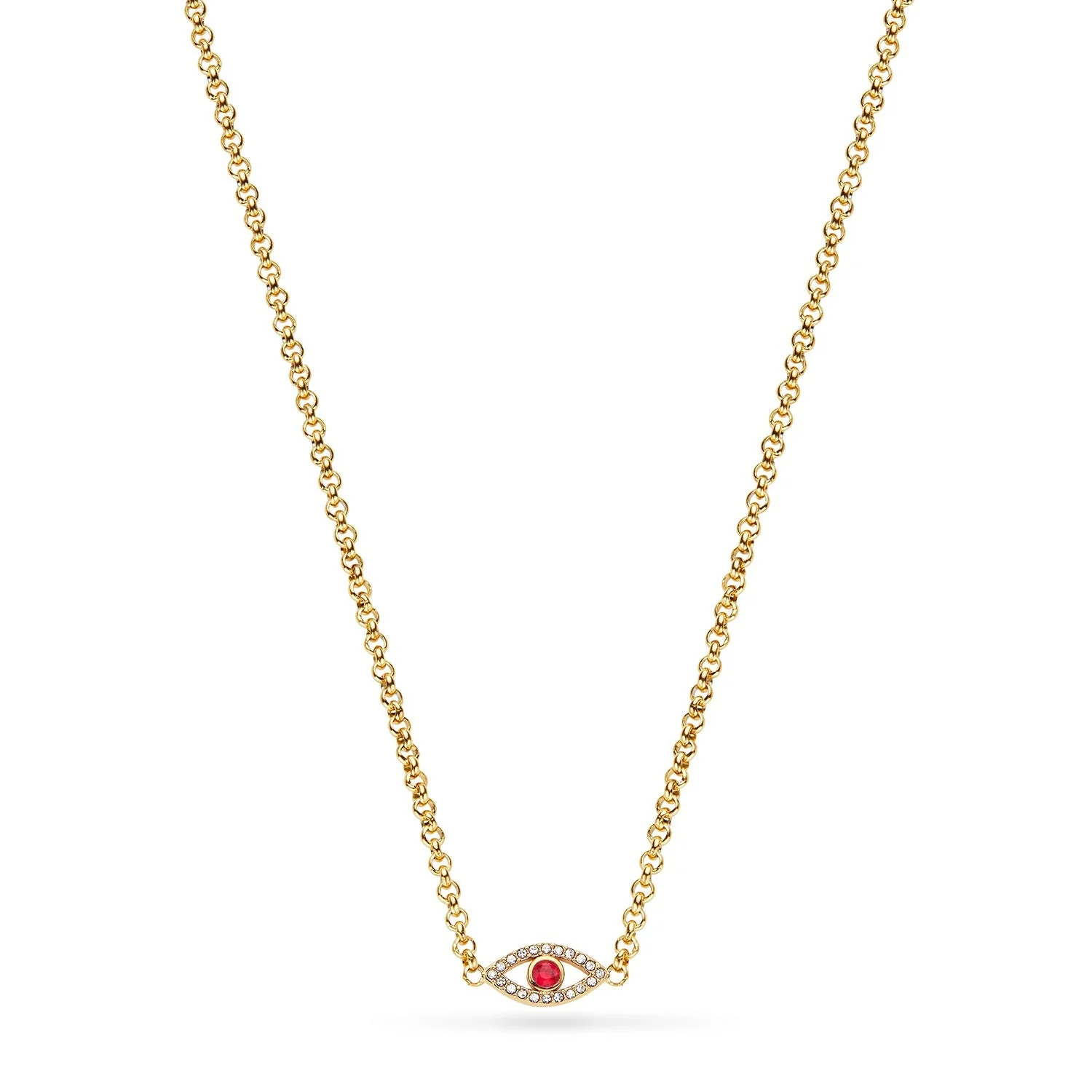 Custom Evil Eye Necklace (Gold)