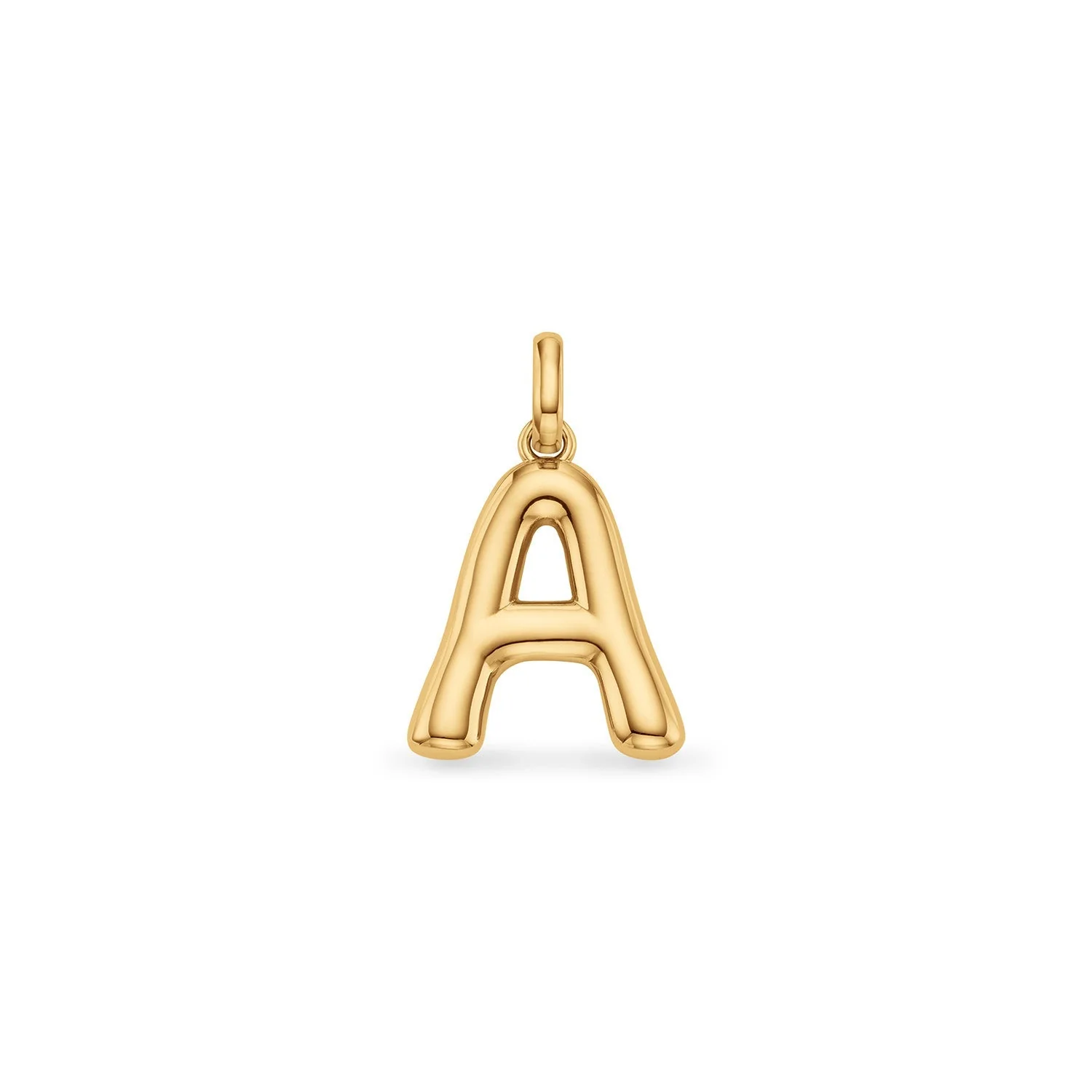 Molten Initial Pendant (Gold)