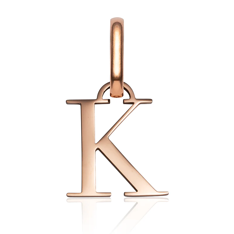 Letter Pendant (Rose Gold)