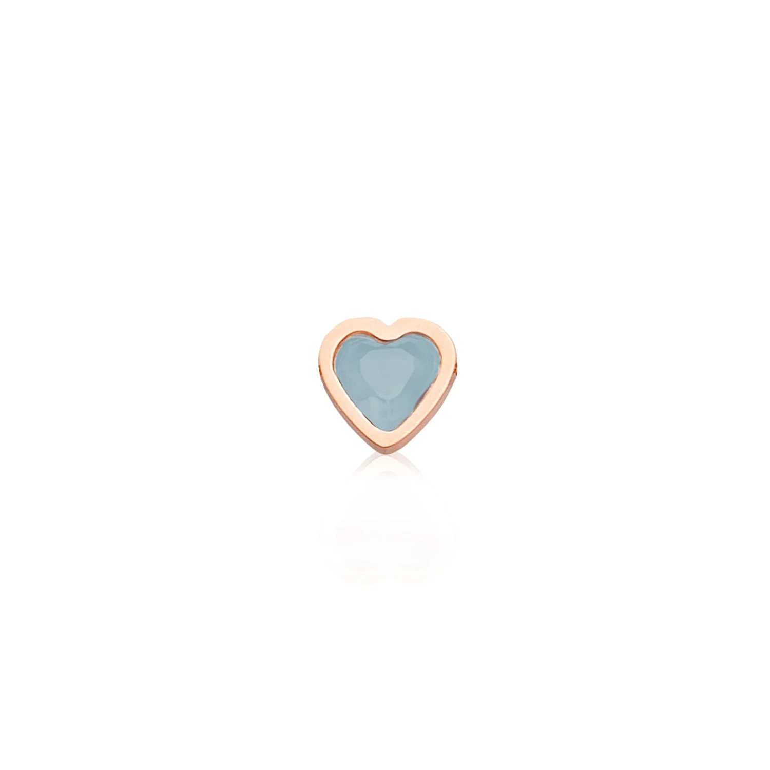 Mini Heart Birthstone Bracelet (Rose Gold)