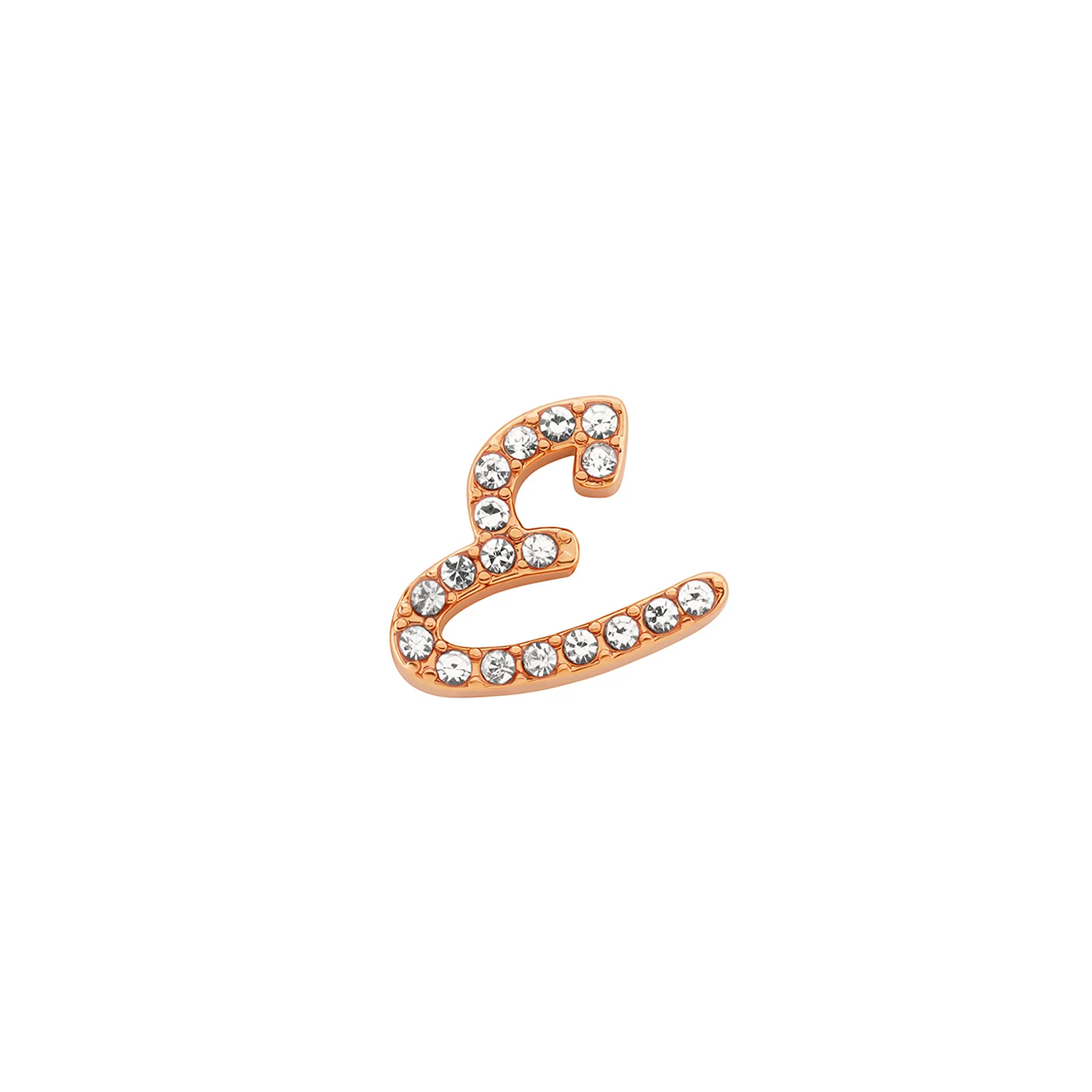 Made Mine Charms - Pavé Script Initial Charms (Rose Gold)
