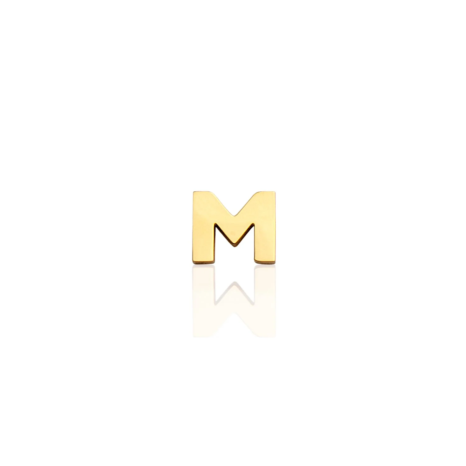 Made Mine Charms - Block Initial Charm (Gold)
