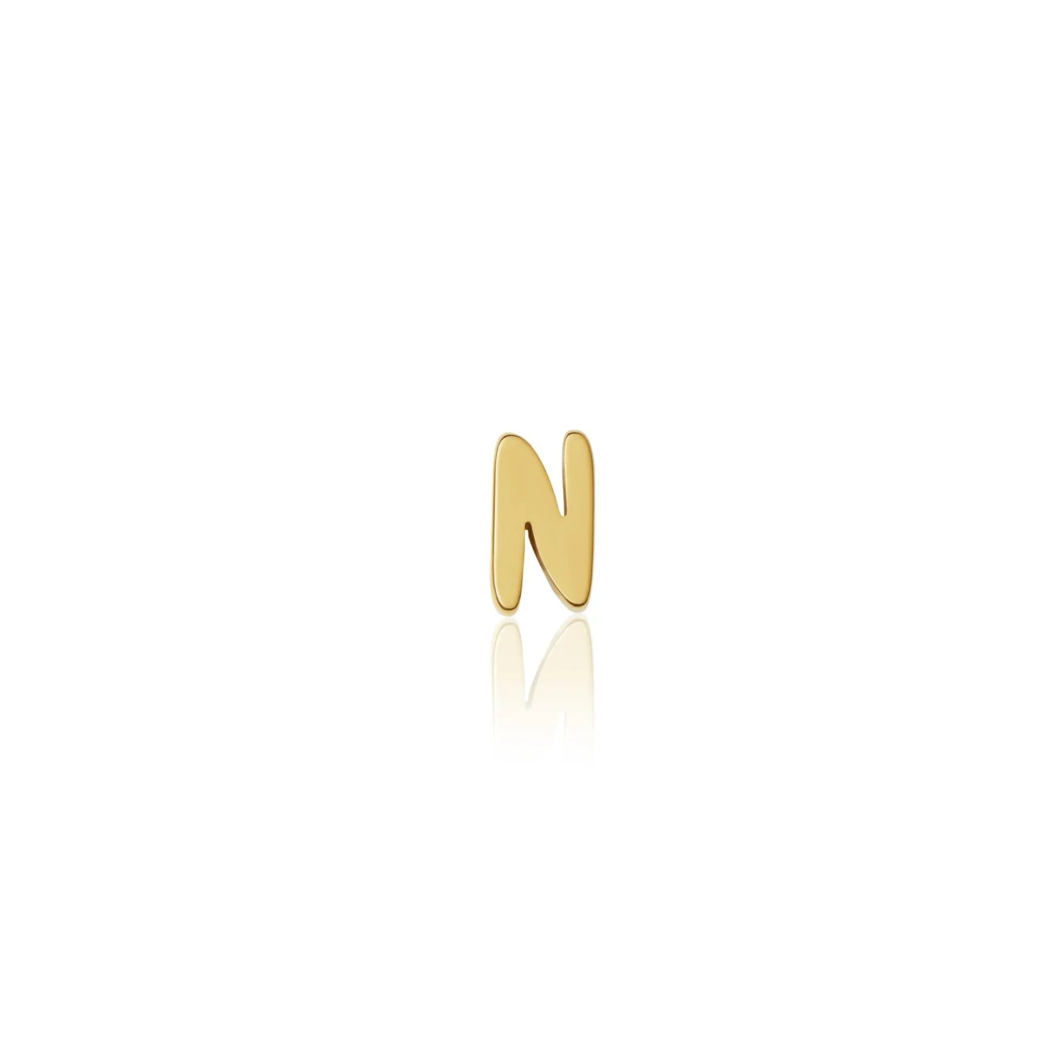 Fixed Charm - Handwritten Initial Charm (Gold)