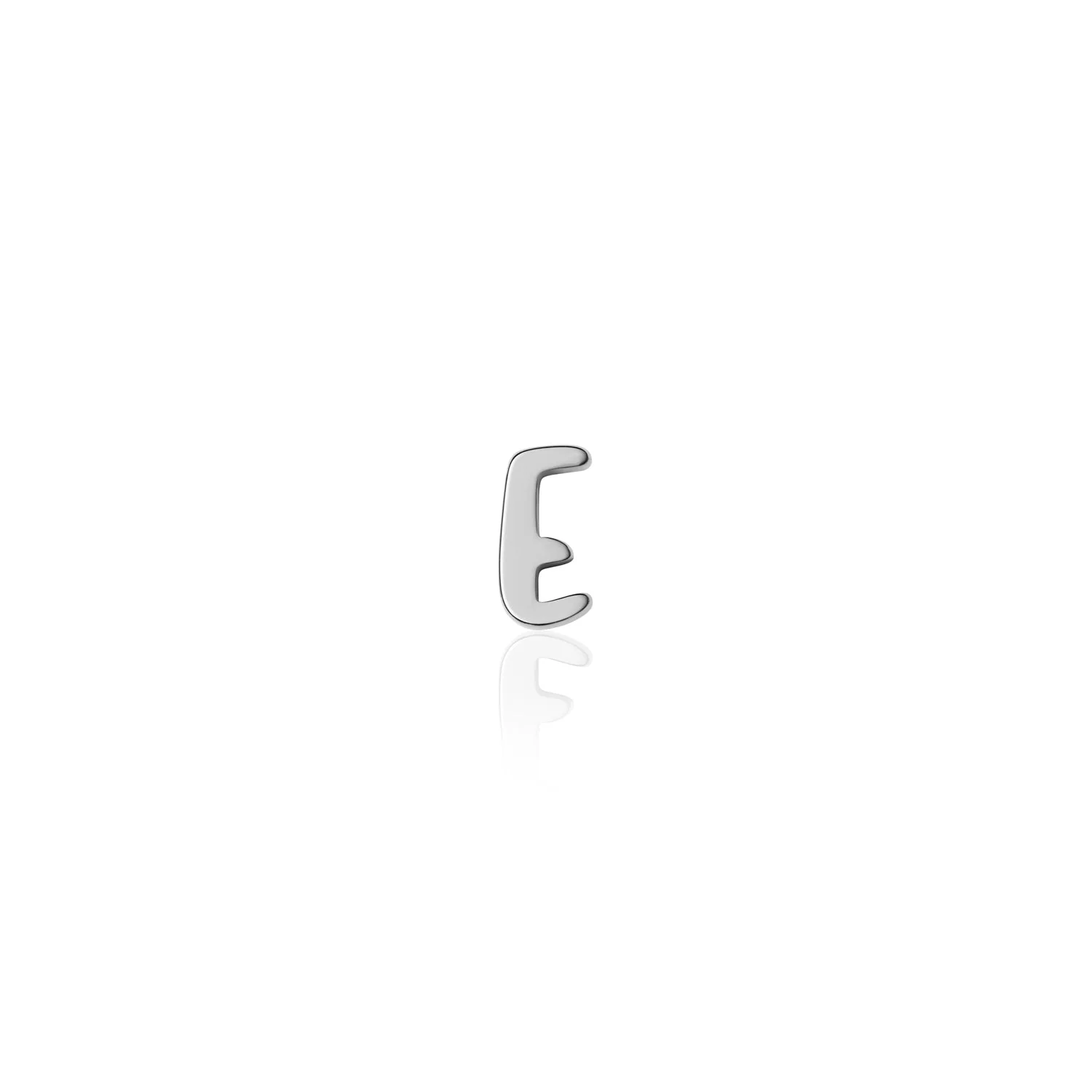 Fixed Charm - Handwritten Initial Charm (Silver)