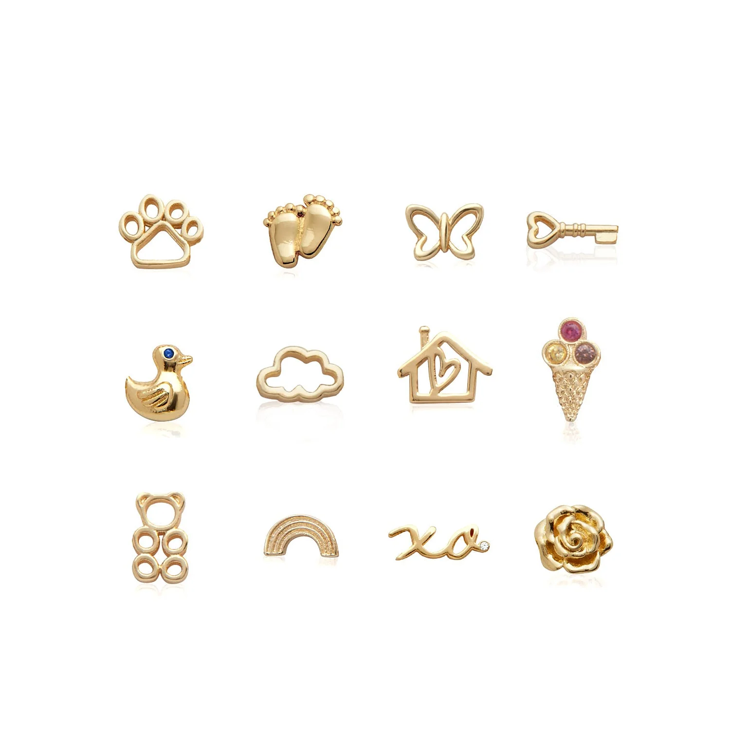 Made Mine Charms - Stories Charms (Gold)