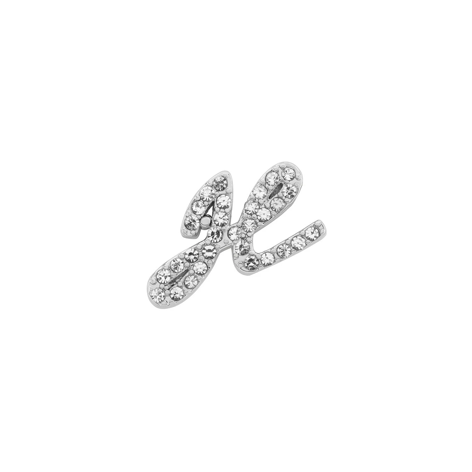 Made Mine Charms - Pave Initial Charms (Silver)