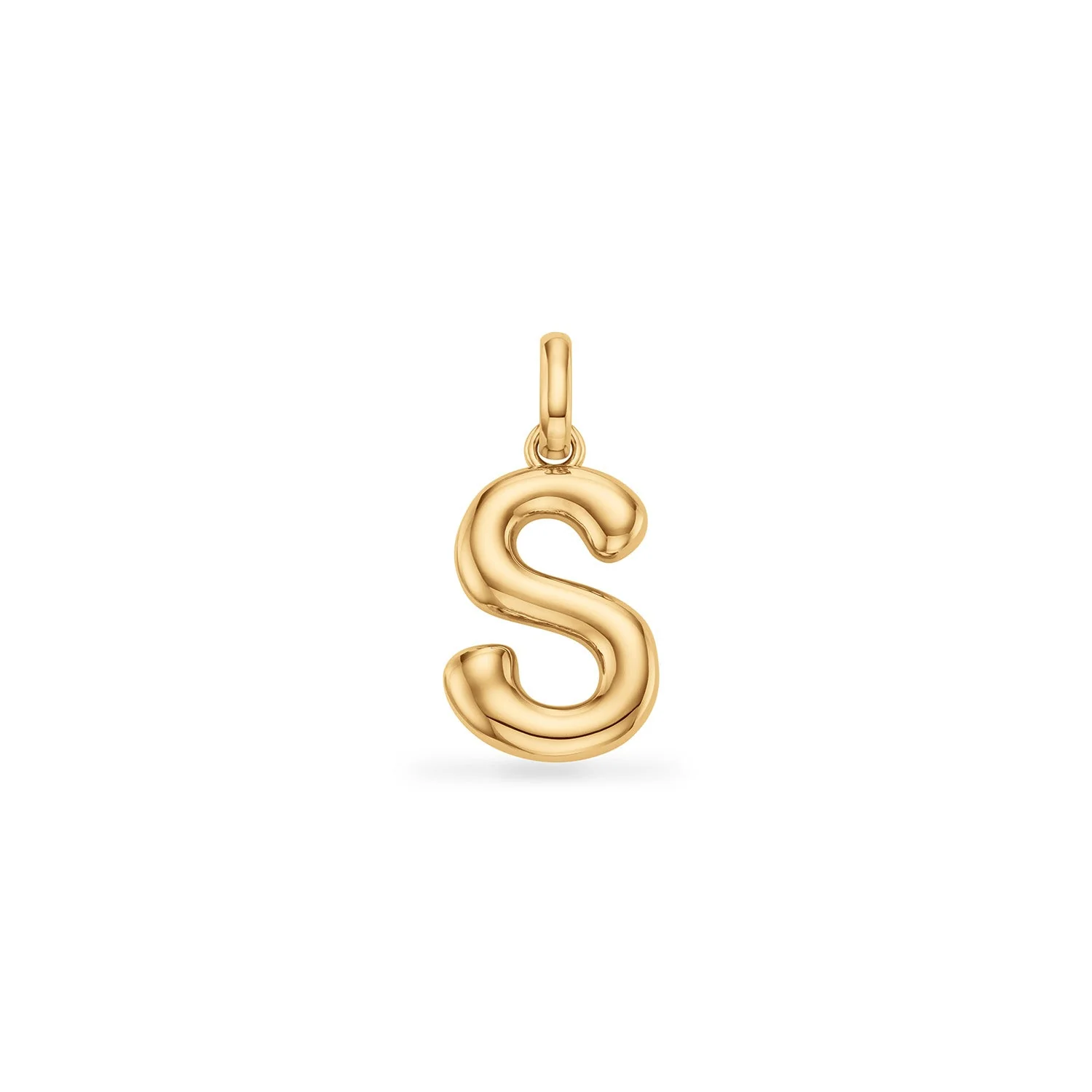 Molten Initial Pendant (Gold)
