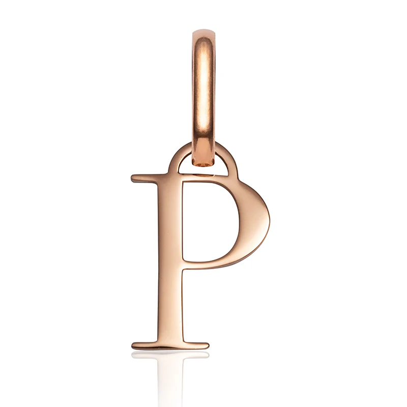 Letter Pendant (Rose Gold)