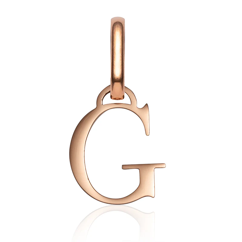 Letter Pendant (Rose Gold)
