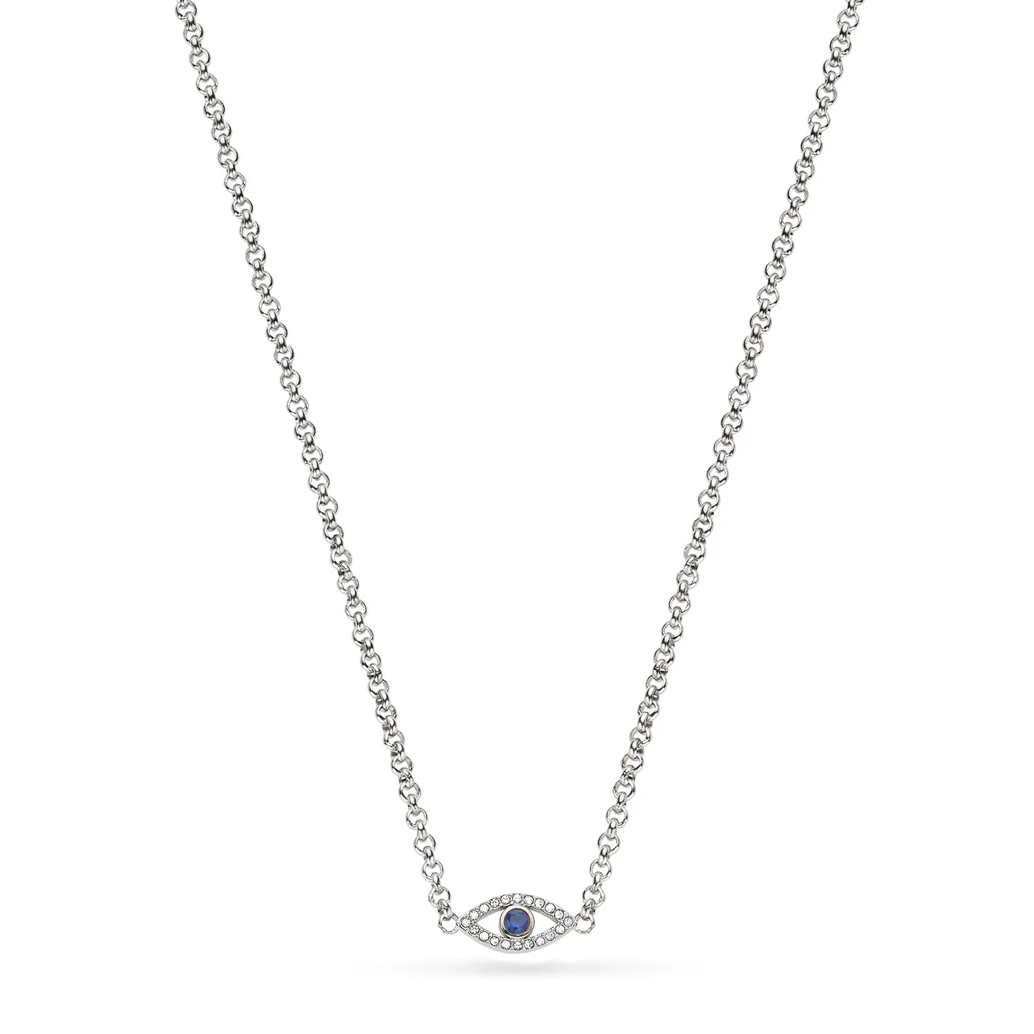 Custom Evil Eye Necklace (Silver)