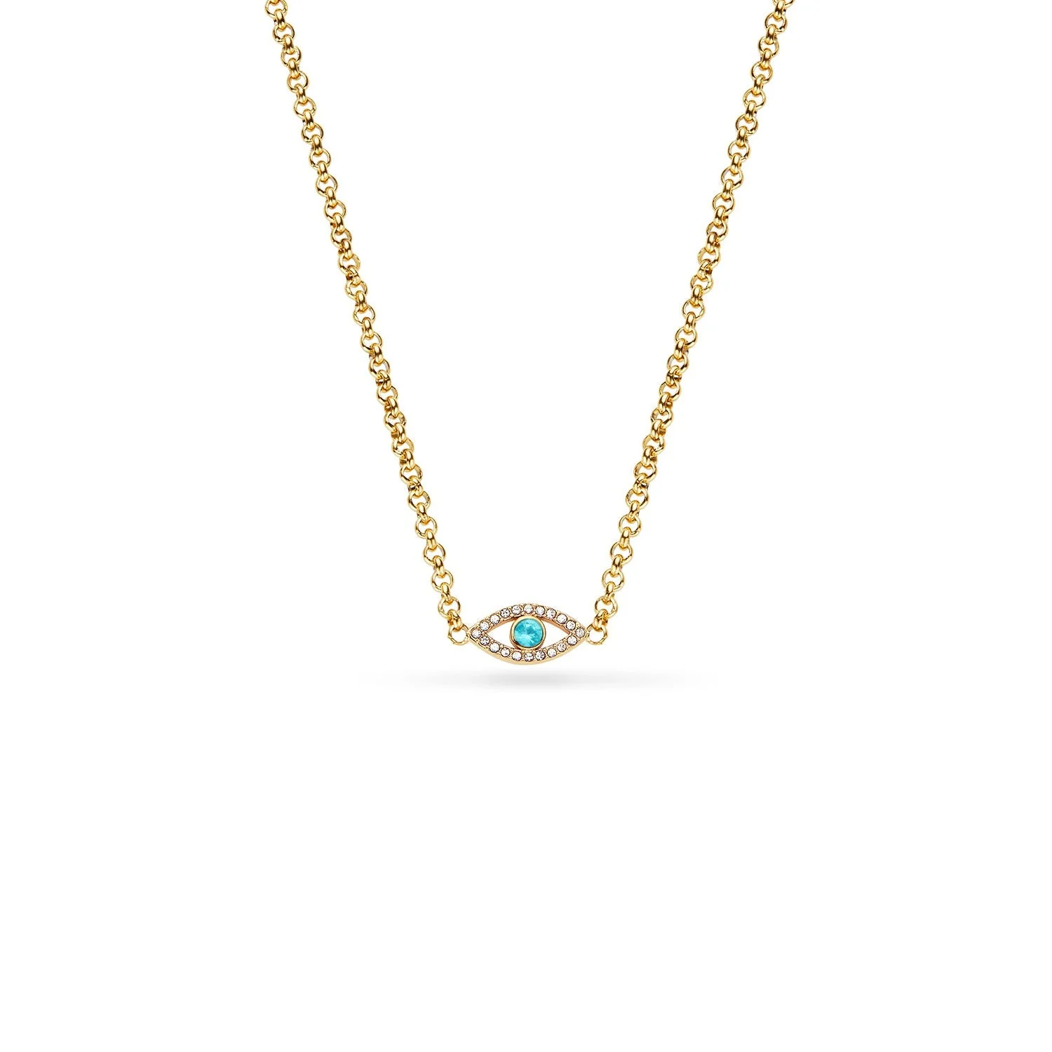 Custom Evil Eye Necklace (Gold)