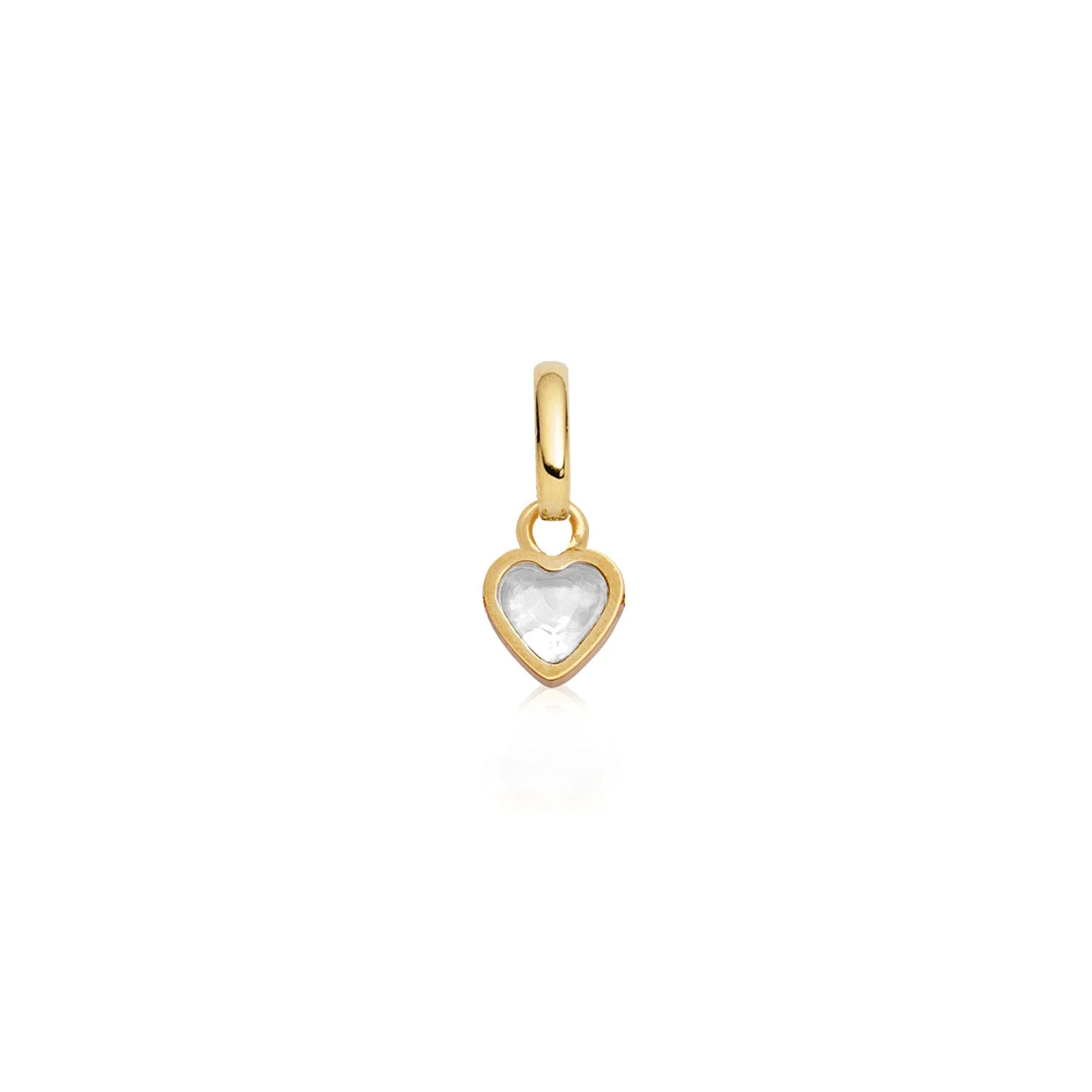 Stacey's Stories Mini Heart Birthstone Pendant (Gold)