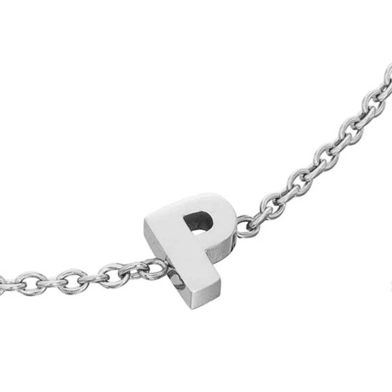 Mini Heart Birthstone & Initial Bracelet Bundle (Silver)