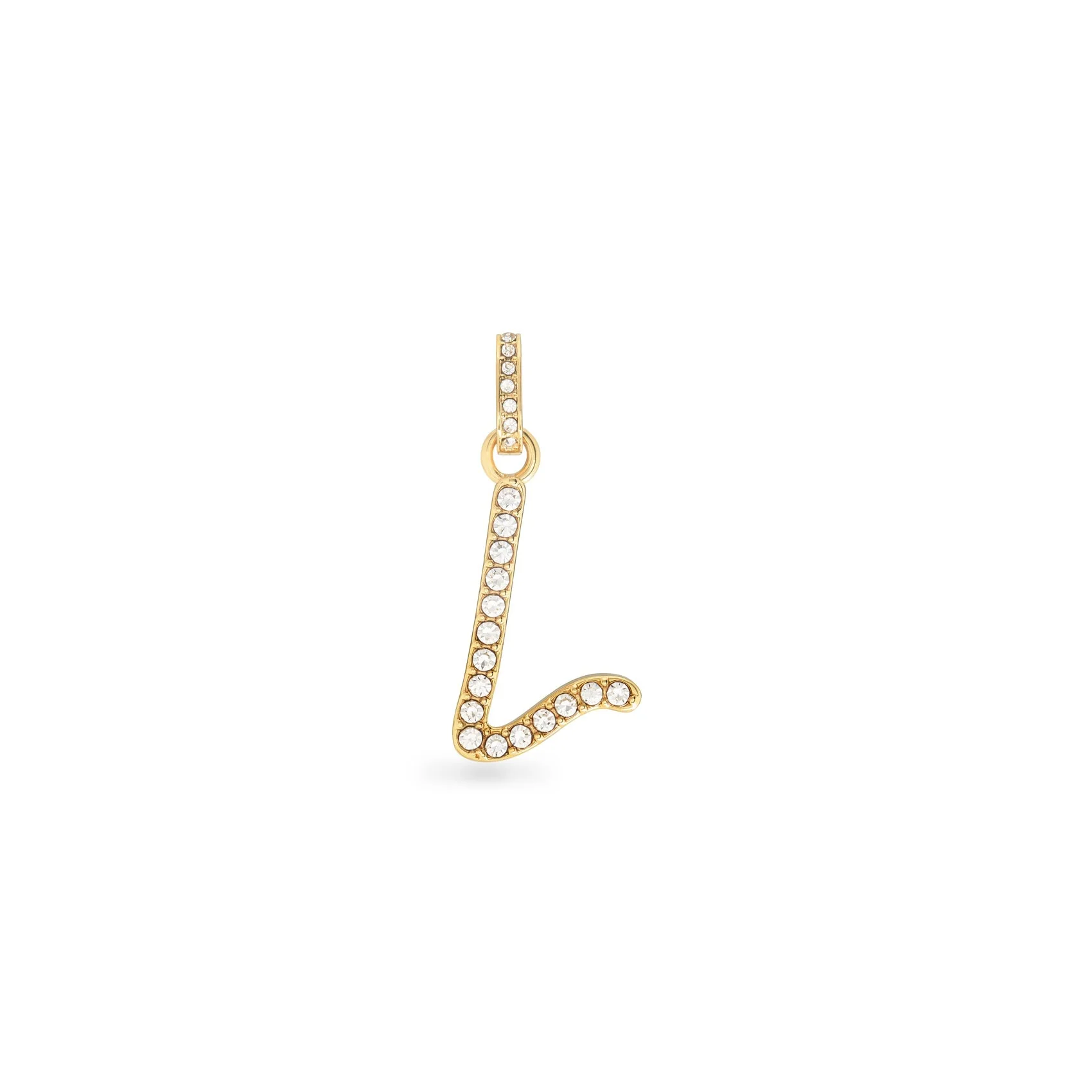 Pavé Initial Pendant (Gold)