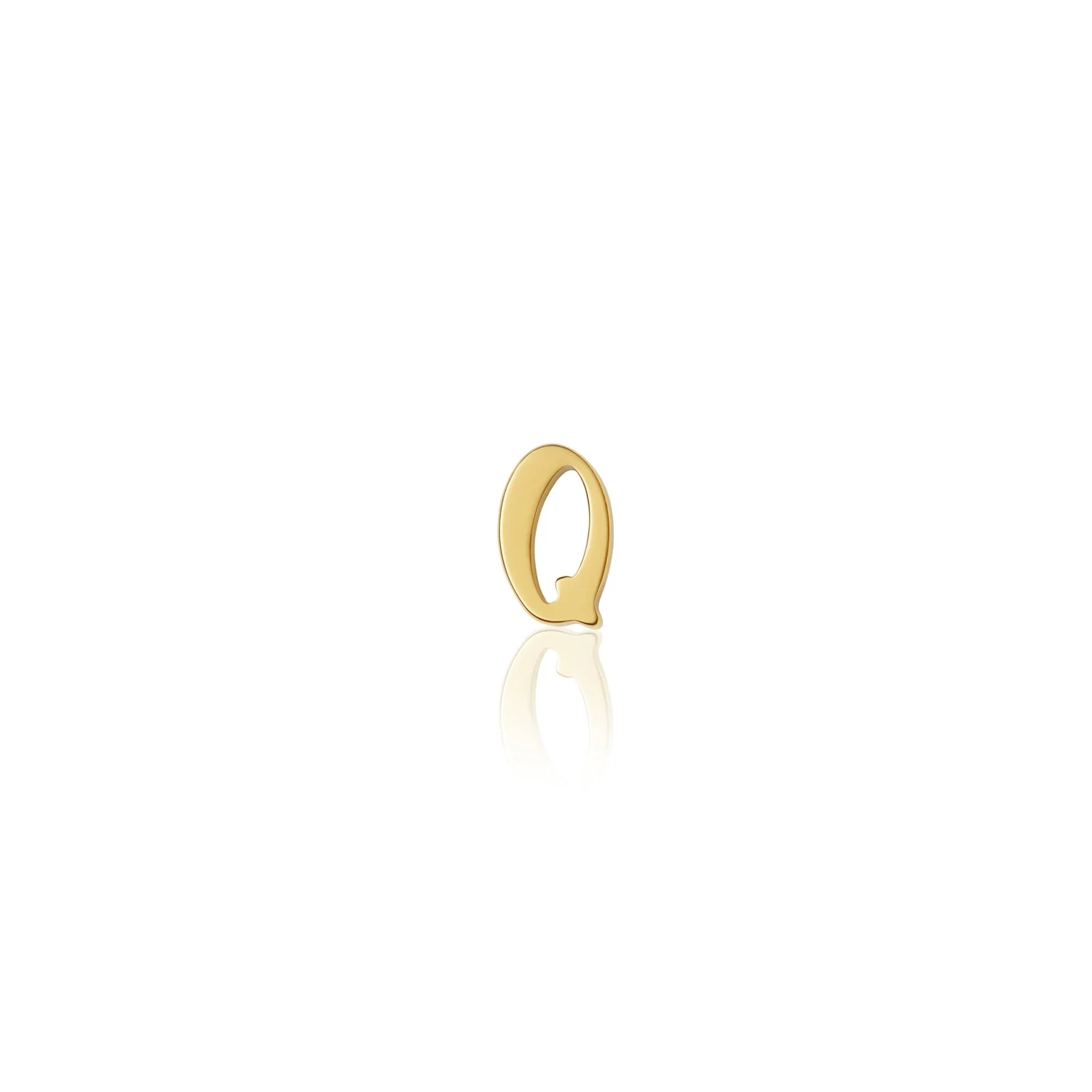 Fixed Charm - Handwritten Initial Charm (Gold)