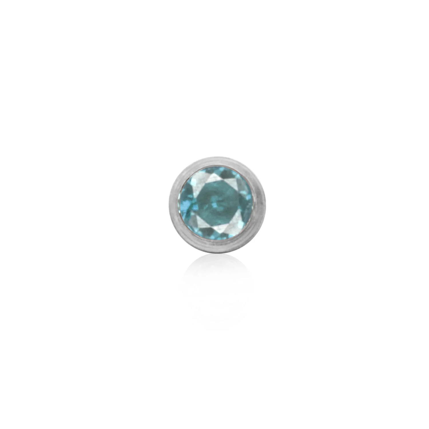 Double Initial Icon - Birthstone (Silver)