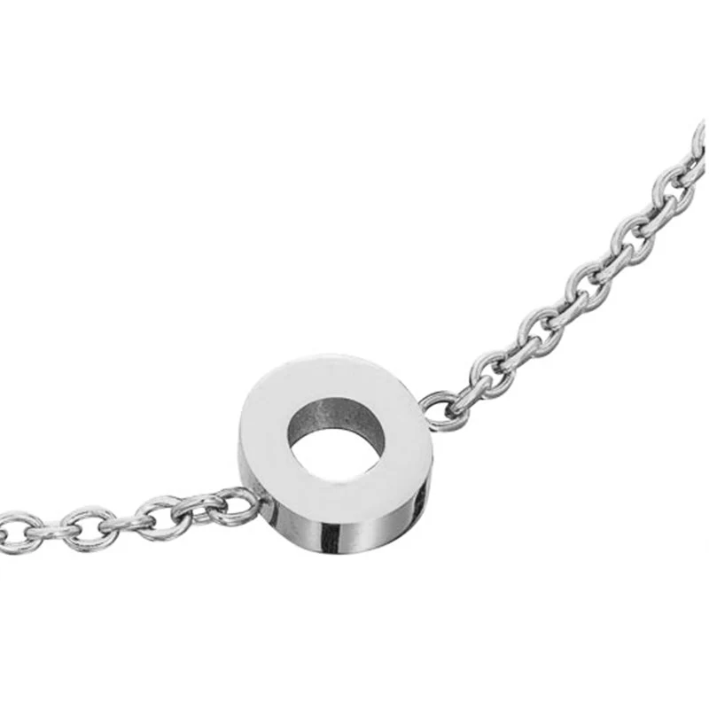 Mini Heart Birthstone & Initial Bracelet Bundle (Silver)