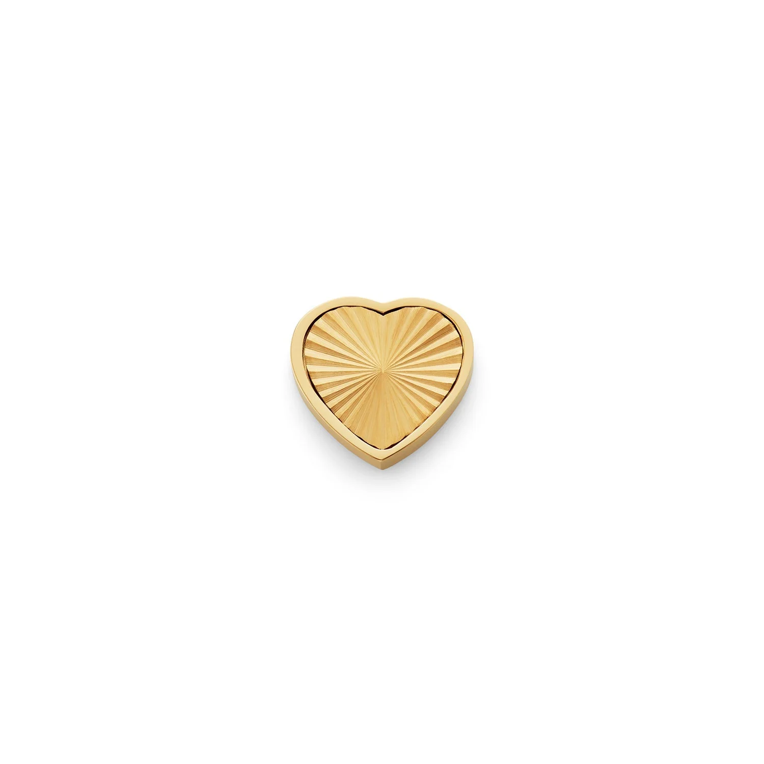 Textured Heart Charms (Gold) - Plain