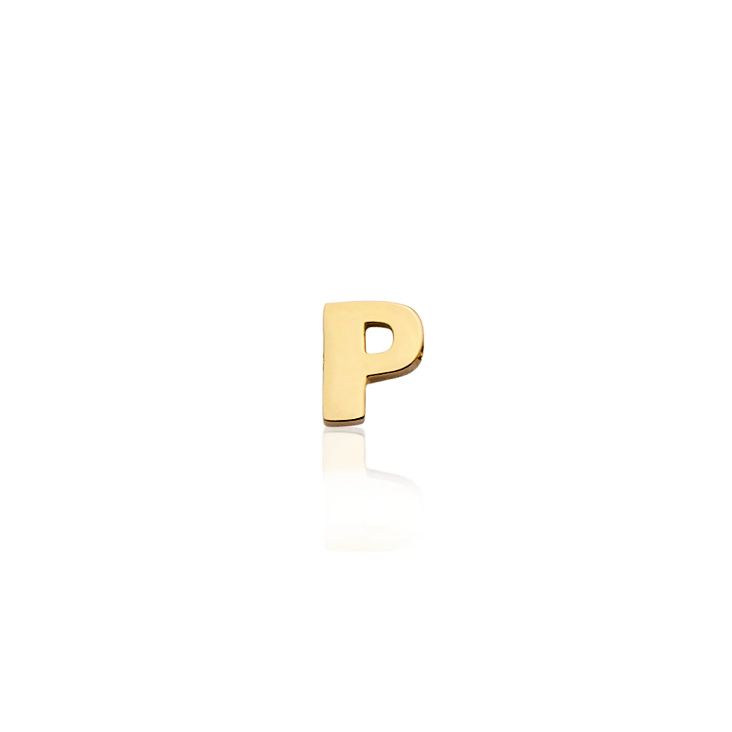 Made Mine Charms - Block Initial Charm (Gold)