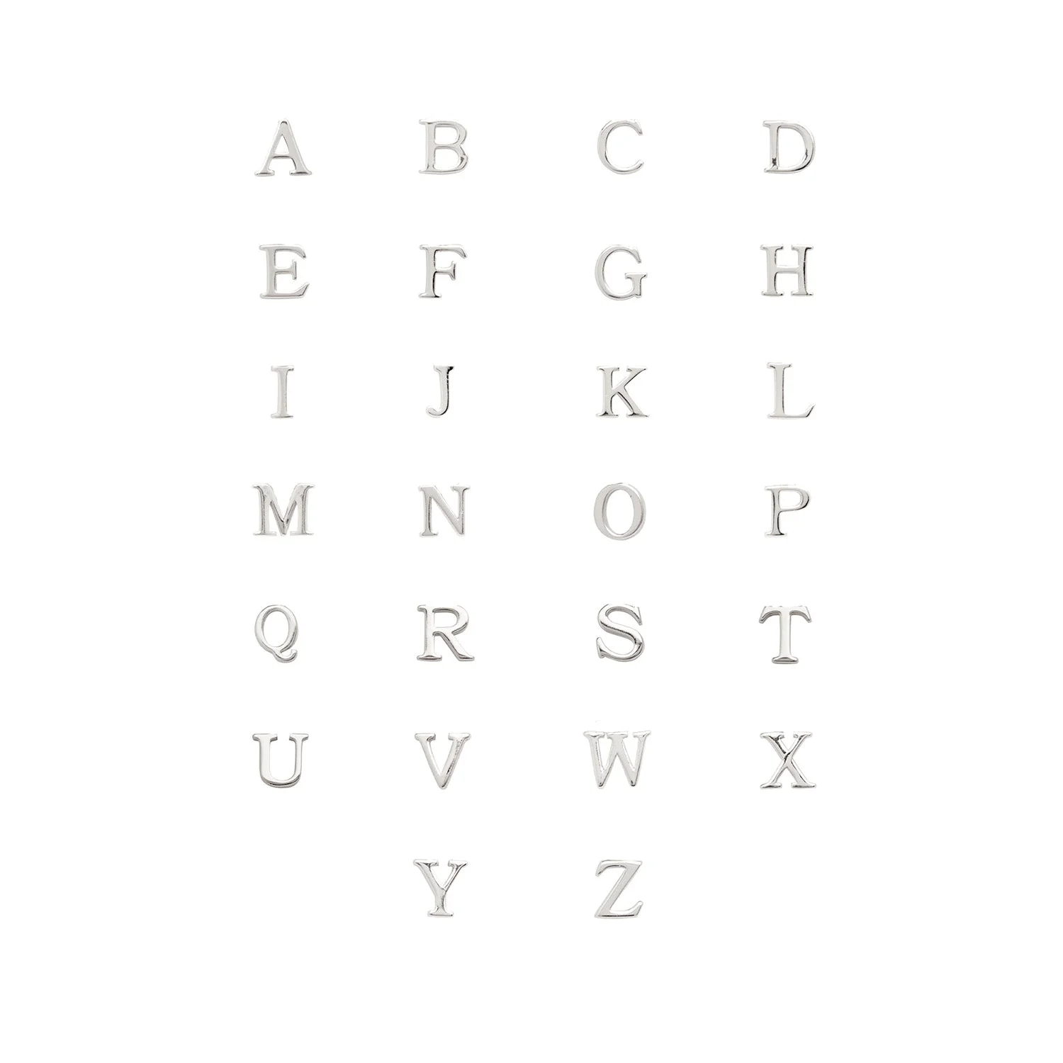 Made Mine Charms - Didot Initial Charm (Silver)