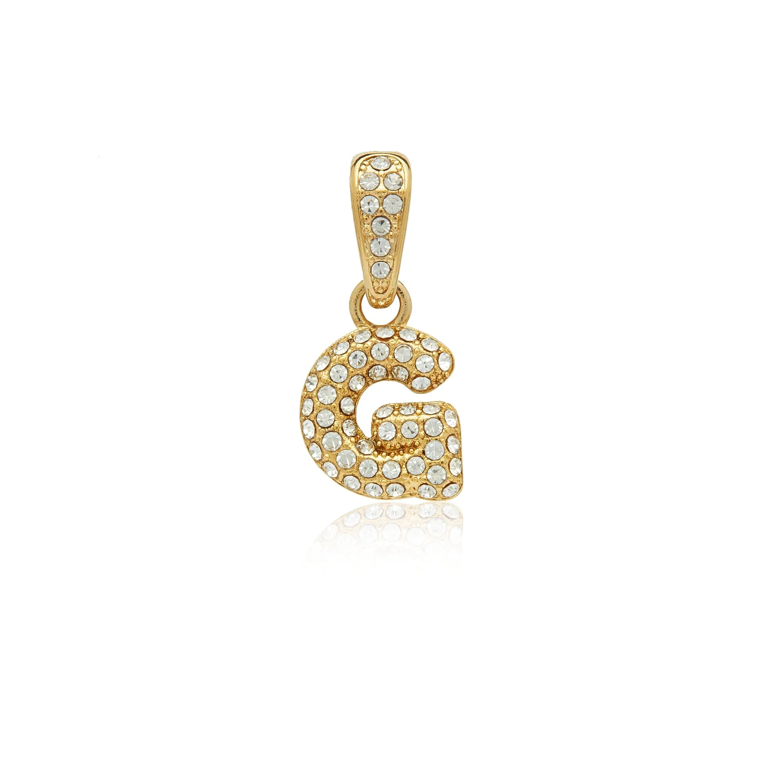 Bubble Initial Pendant (Gold)