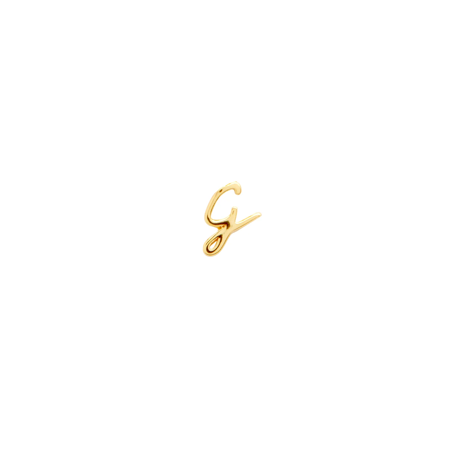 Stacey's Stories Script Initial Pendant (Gold)
