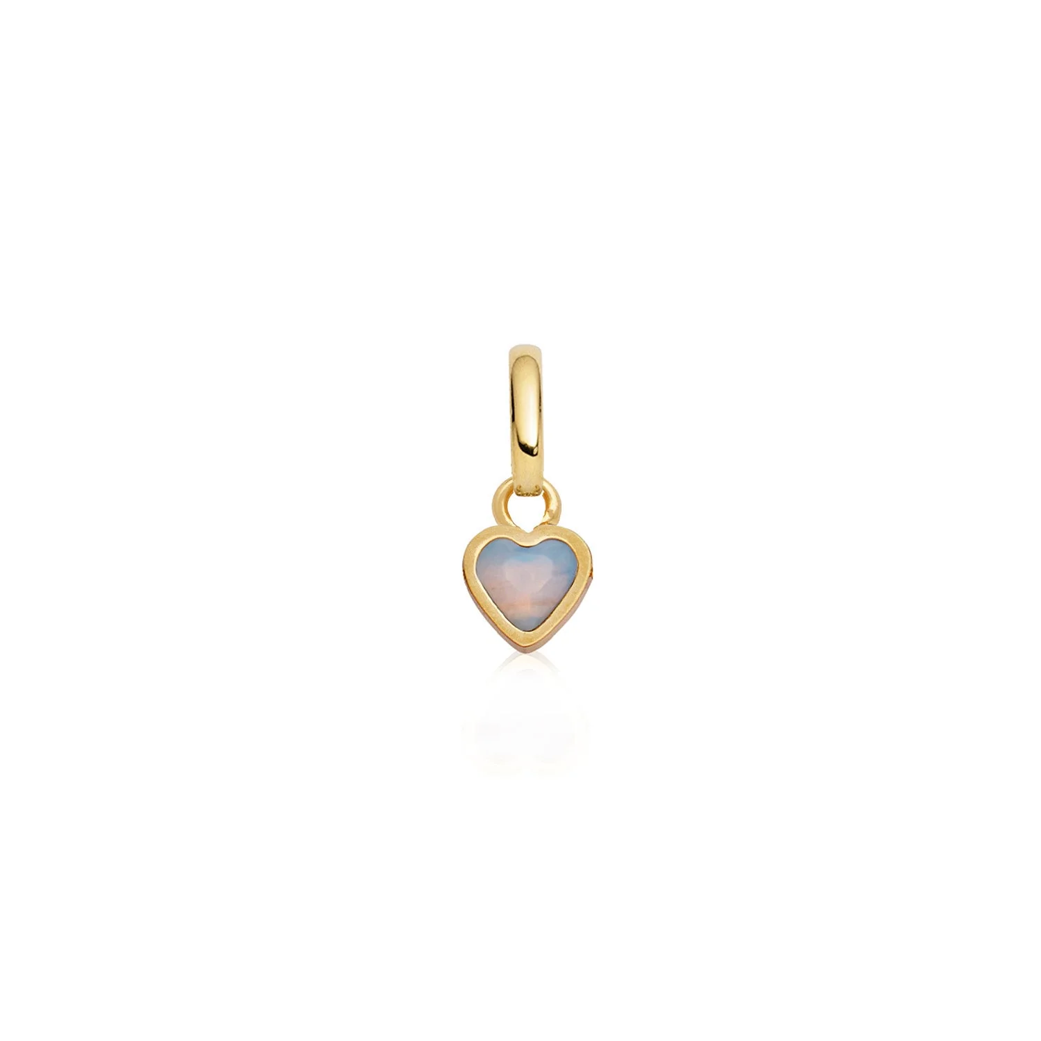 Stacey's Stories Mini Heart Birthstone Pendant (Gold)